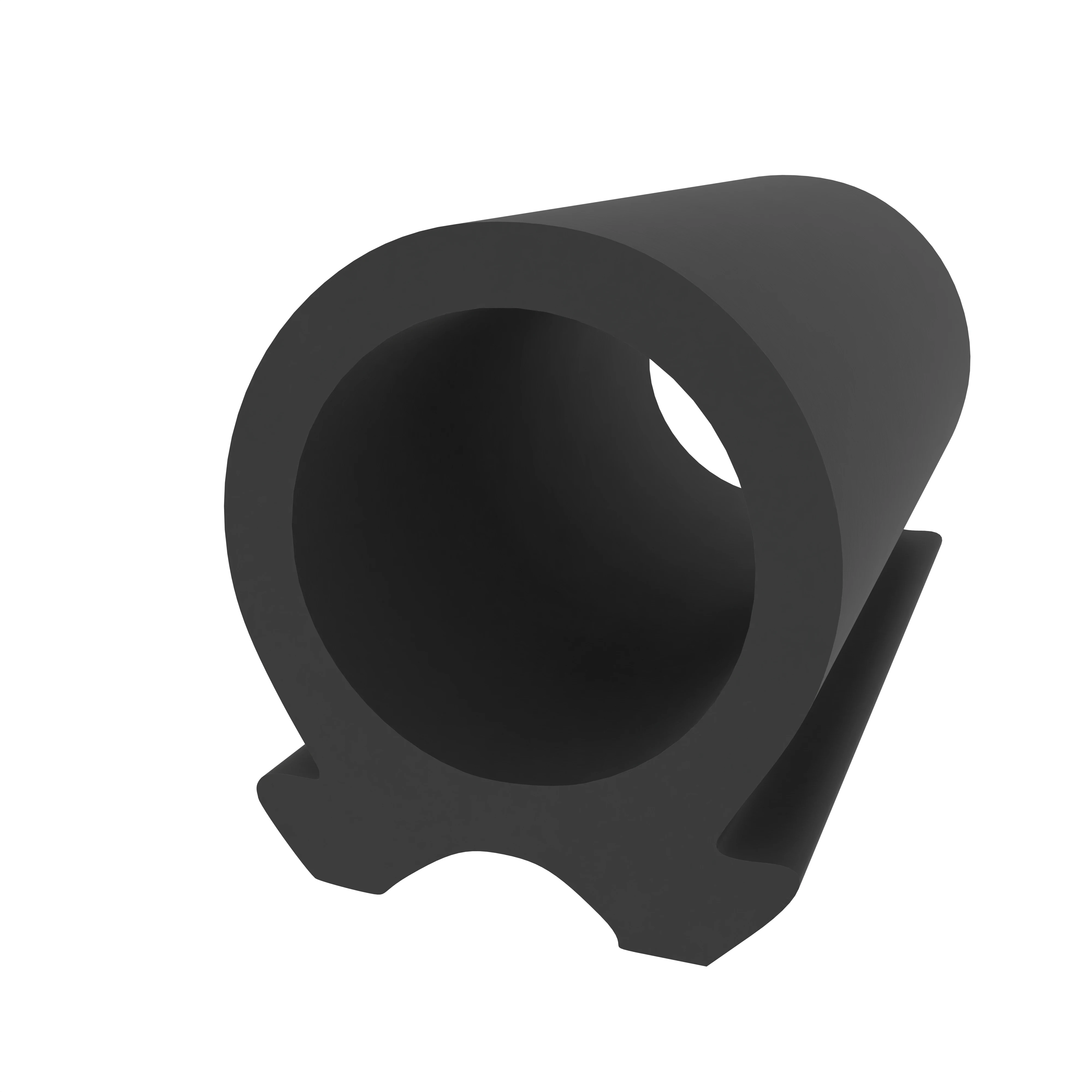 Anschlagdichtung mit Schlauch für Fenster | Breite: 10 mm | Farbe: schwarz