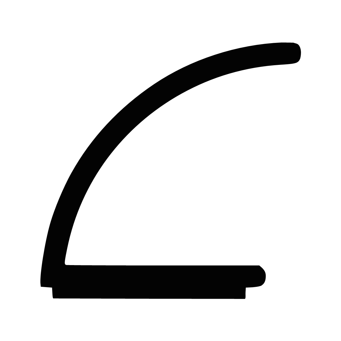 Türdichtung selbstklebend - Klebedichtung mit V-Profil | Spaltbreite: 1 – 8 mm | Farbe: weiß