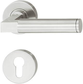 Türdrücker-Garnitur mit Profilzylinder | Modell: Startec PDH3107 | Ausführung: DIN links und rechts