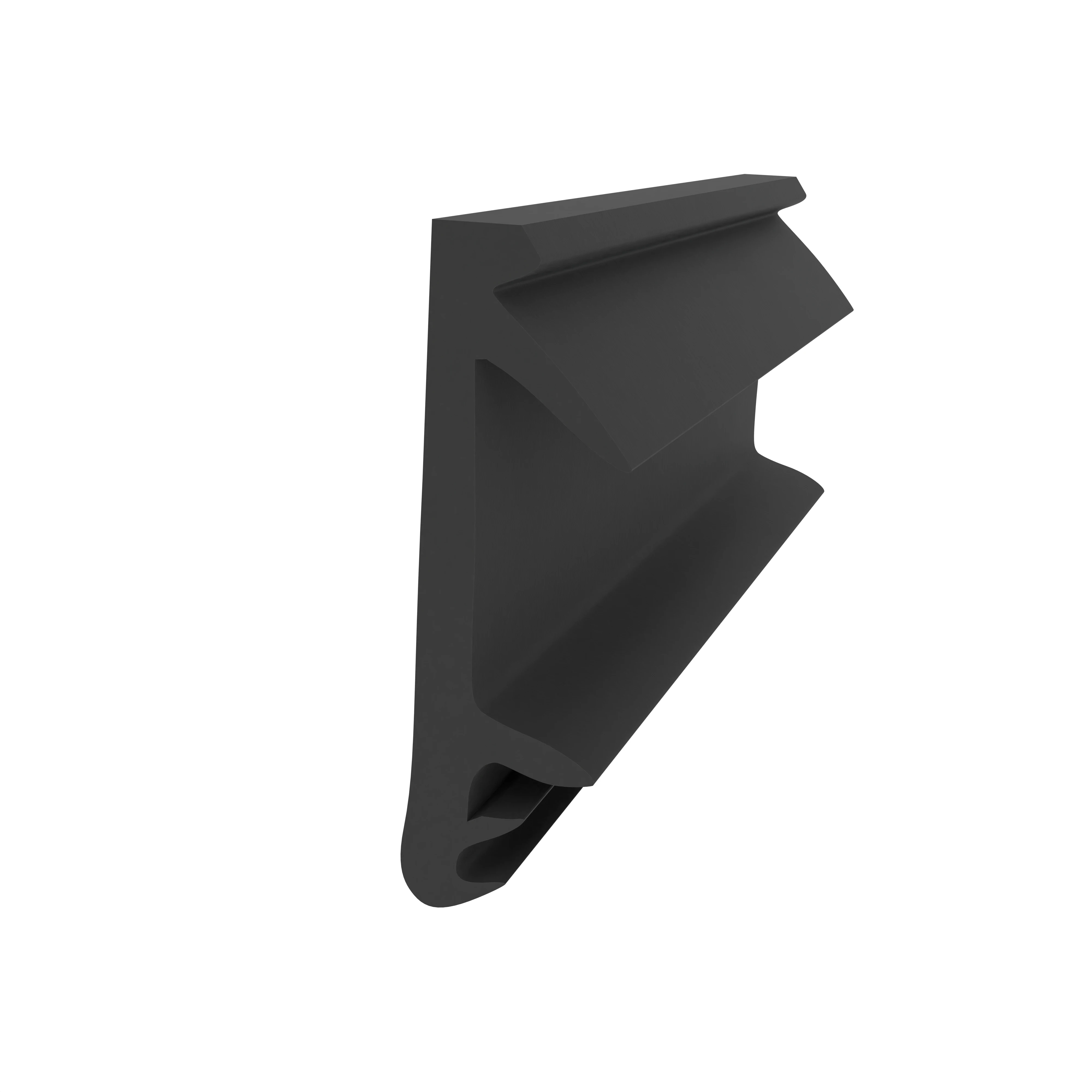 Flügelfalzdichtung für Holzfenster und -türen | 15 mm Falzhöhe | Farbe: schwarz