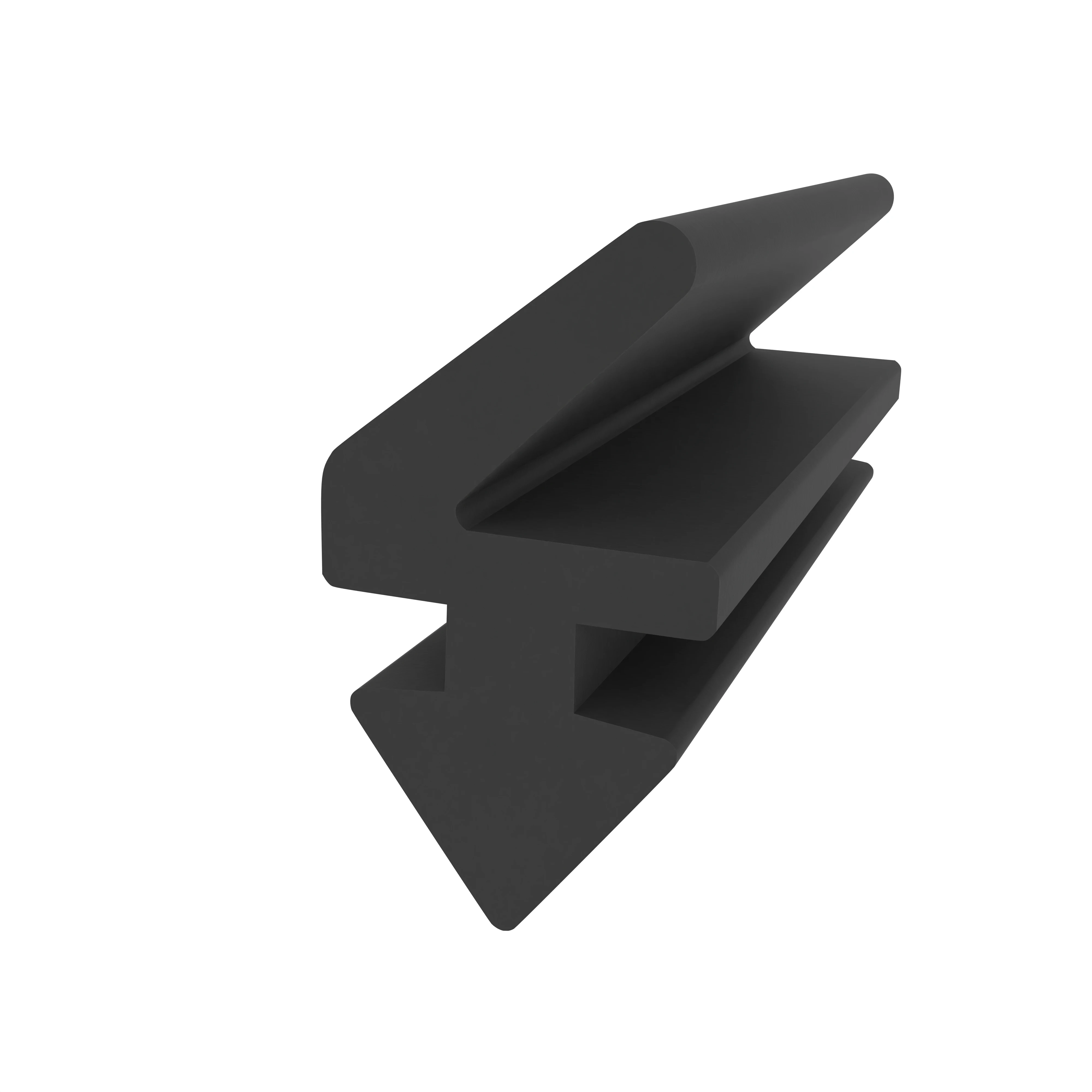 Lippendichtungen - Anschlagdichtung für Schüco, Iskotherm und Royal Systeme | 6 mm Höhe | Farbe: schwarz