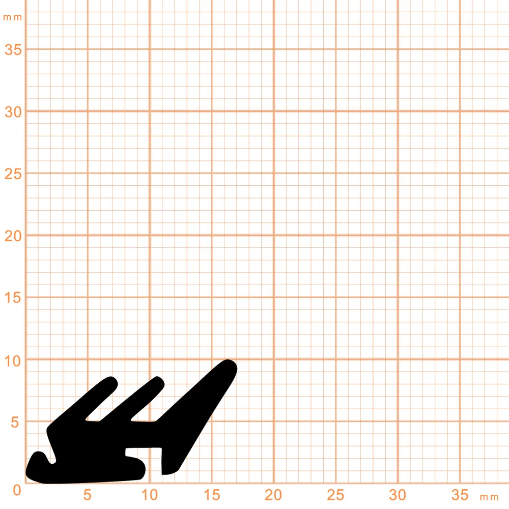 Verglasungsdichtungen - Verglasungsdichtung für Fenster | 10 mm Breite | Farbe: grau