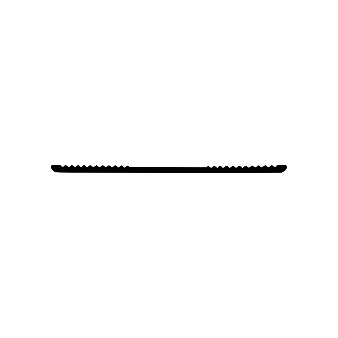 Glasauflage- und Fassadendichtungen - Verglasungsdichtung für Fenster | 60 mm Breite | Farbe: schwarz