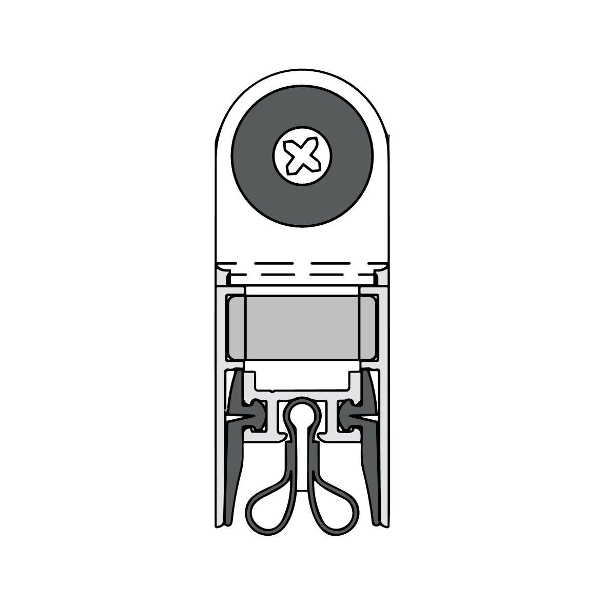 Absenkdichtungen - Schall-Ex Slide & Lock Strahlenschutz M-20 WS Absenkdichtung | Länge: 708 mm