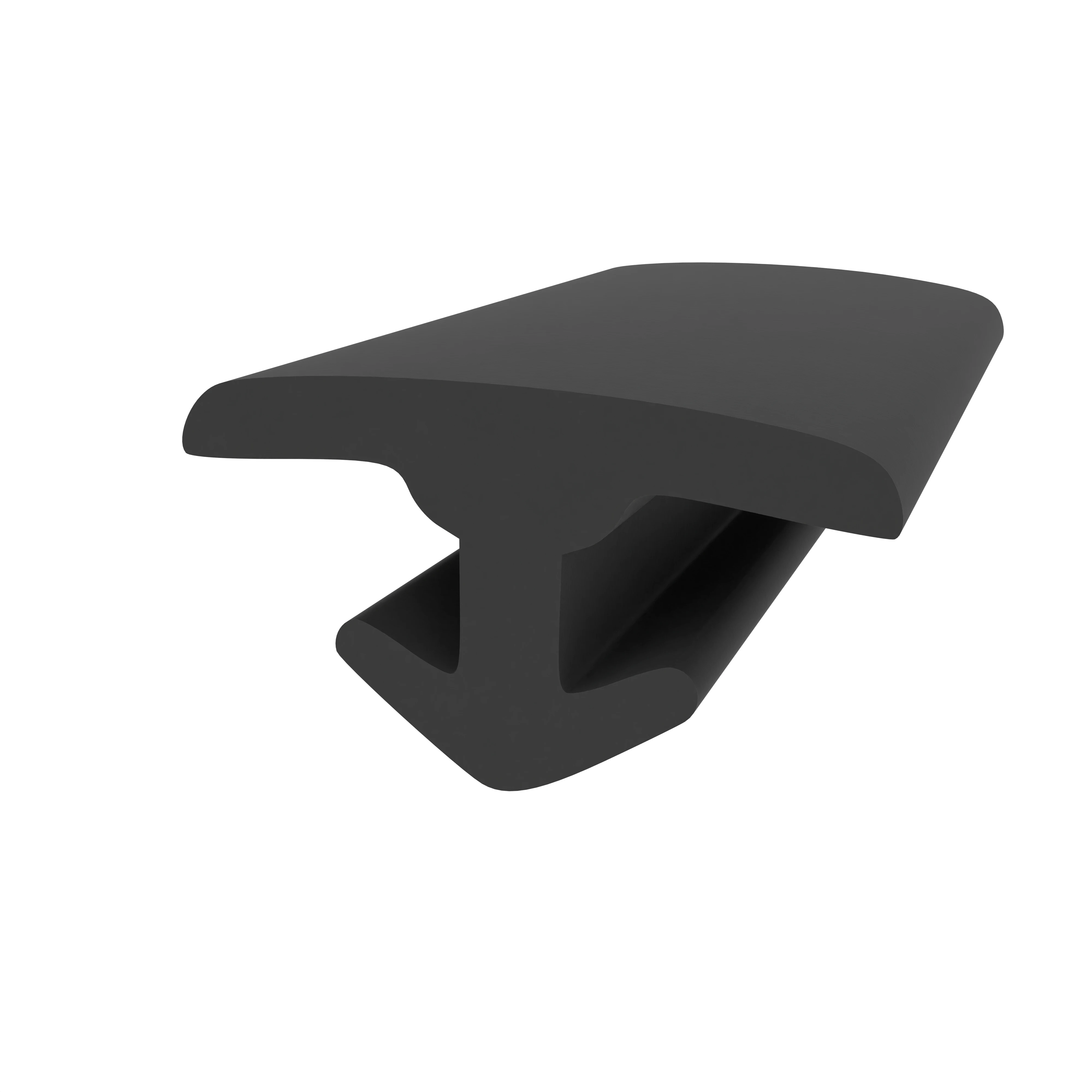 Lippendichtungen - Fugenabdeckprofil | Höhe: 6 mm | Farbe: schwarz