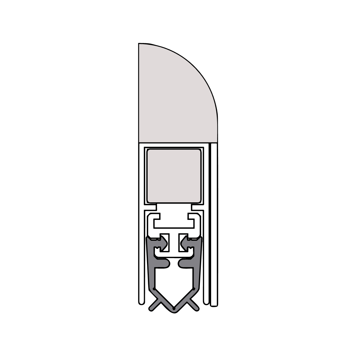 Wind-Ex Absenkdichtung von Athmer | 860 mm Länge