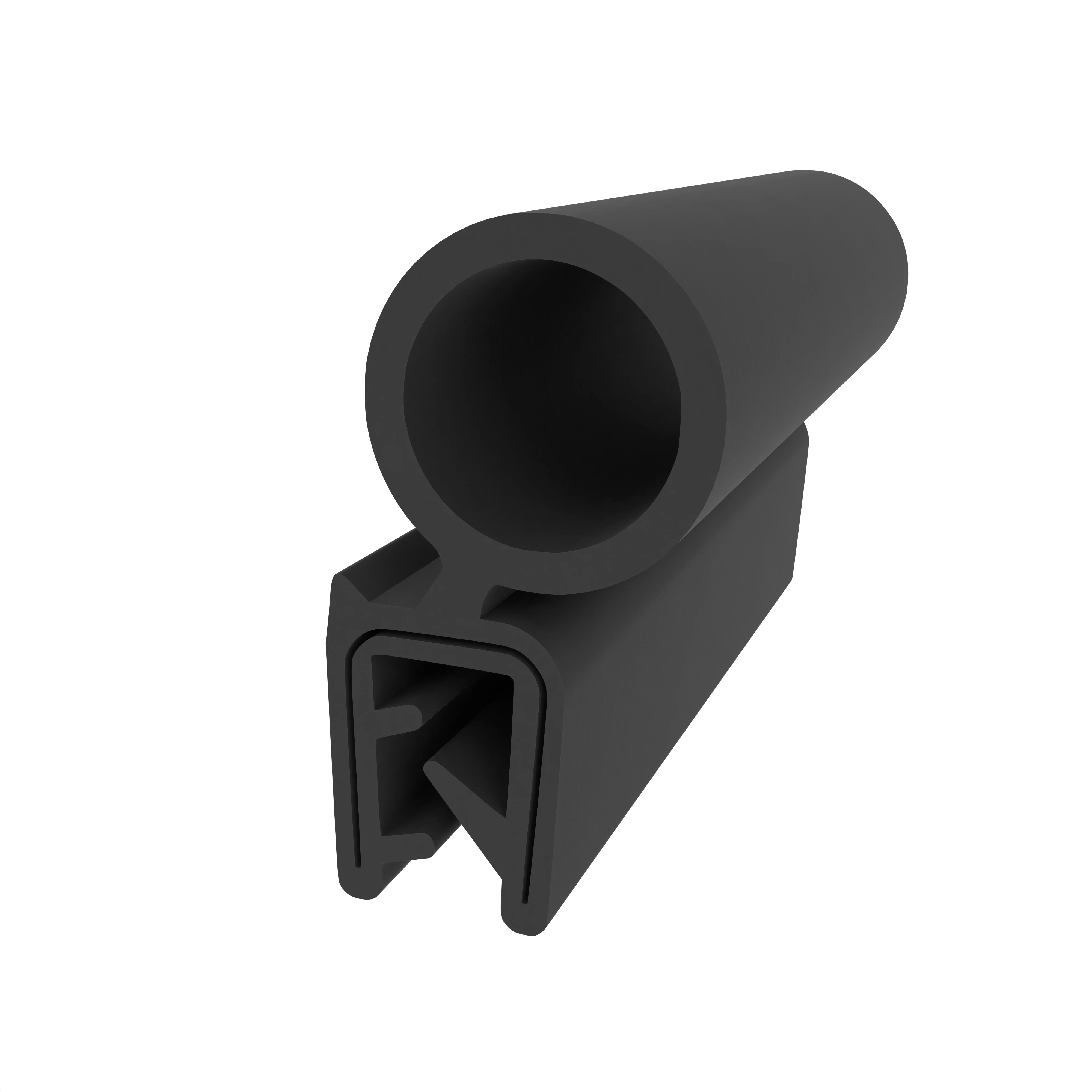Kantenschutzprofil | Klemmbereich: 1 – 3 mm | Farbe: schwarz