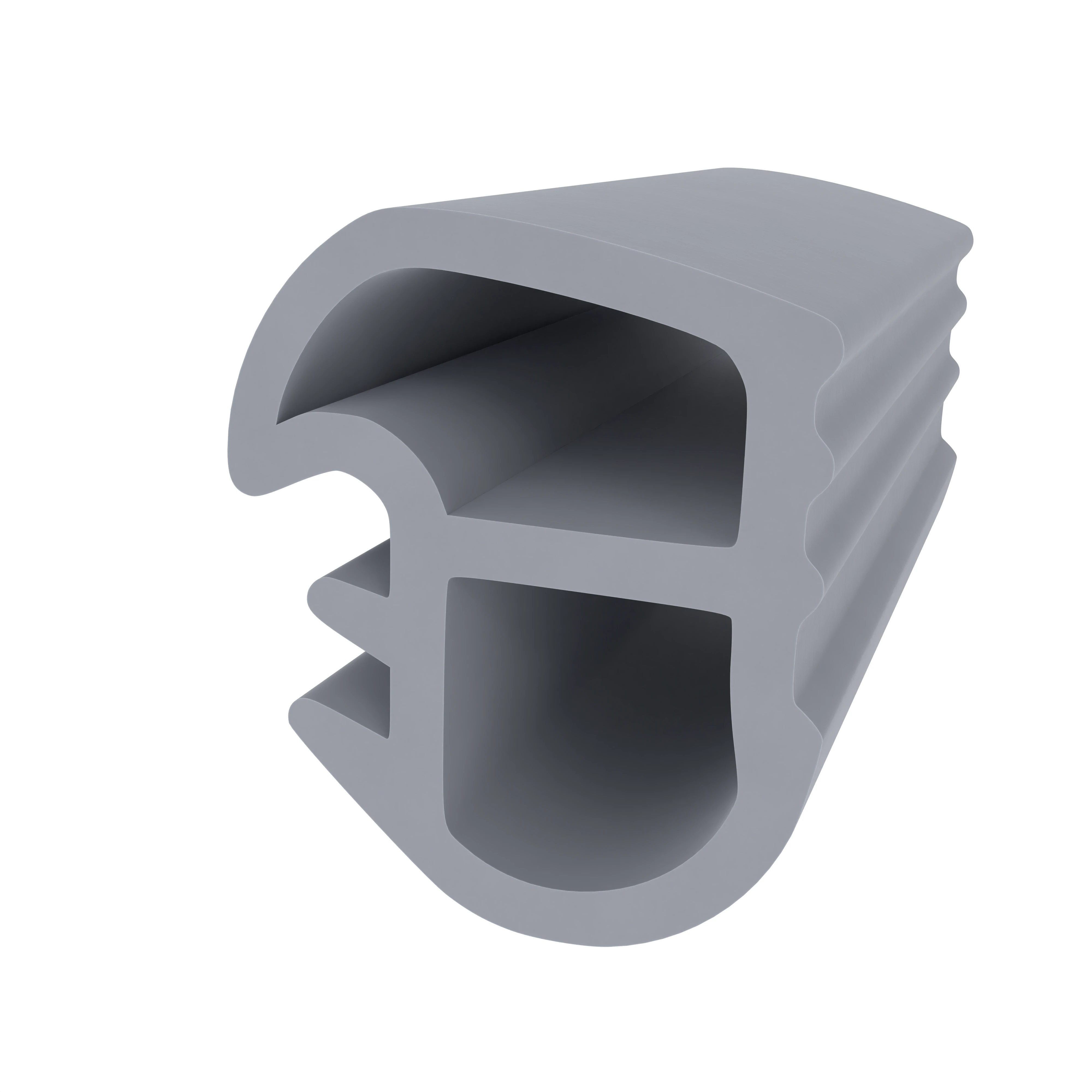 Stahlzargendichtung für Metalltüren | 18,5 mm Höhe | Farbe: grau
