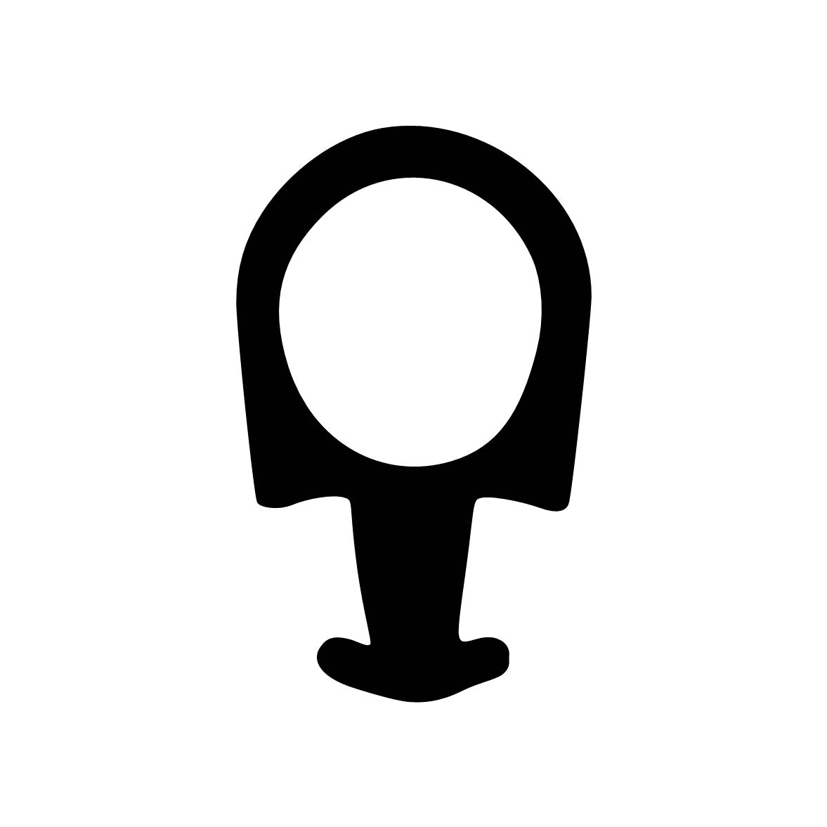 Schlauchdichtungen - Anschlagdichtung mit Schlauch | 13,5 mm Höhe | Farbe: grau