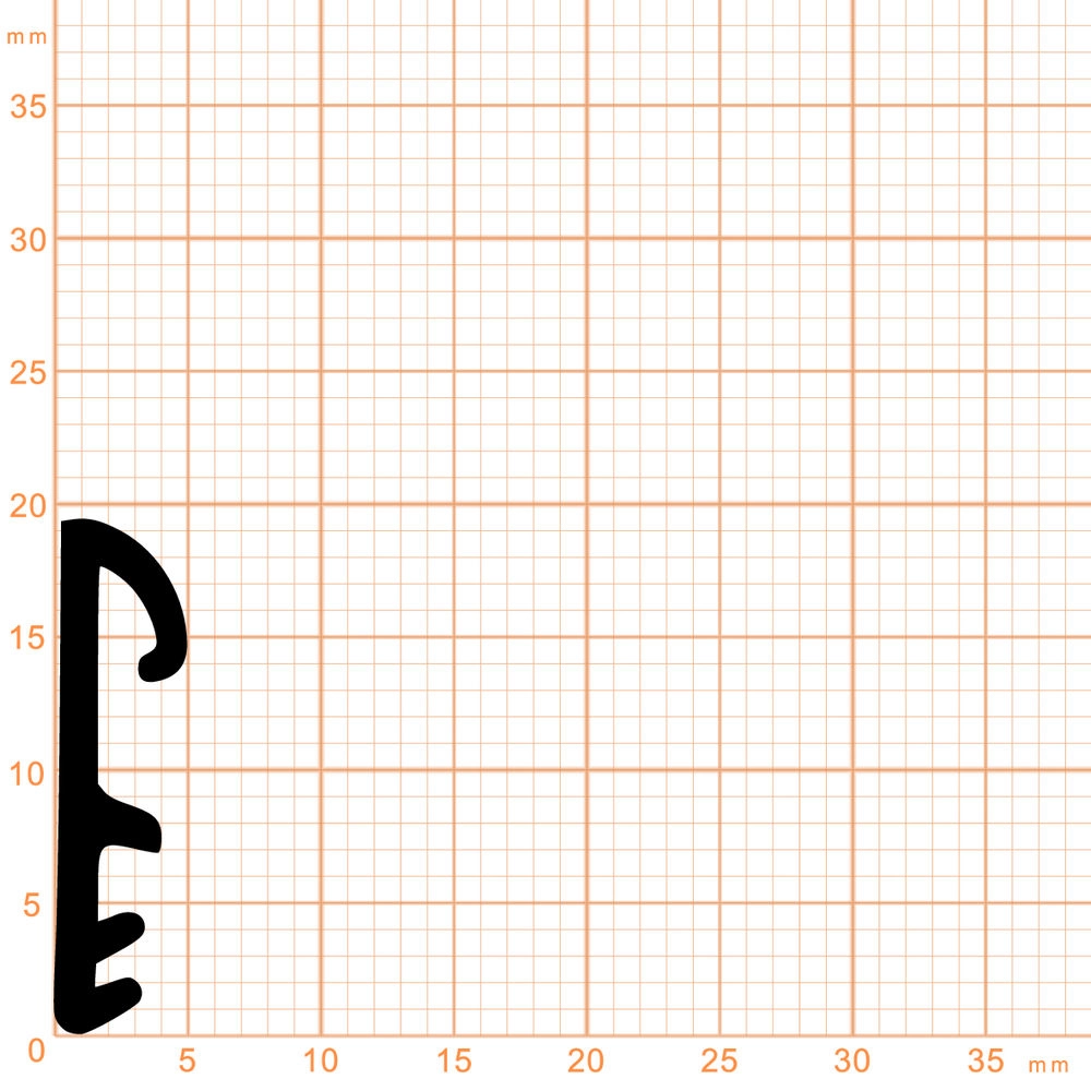 Flügelfalzdichtungen - Flügelfalzdichtung für Holzflügel und -zargen | 12 mm Falzhöhe | Farbe: schwarz