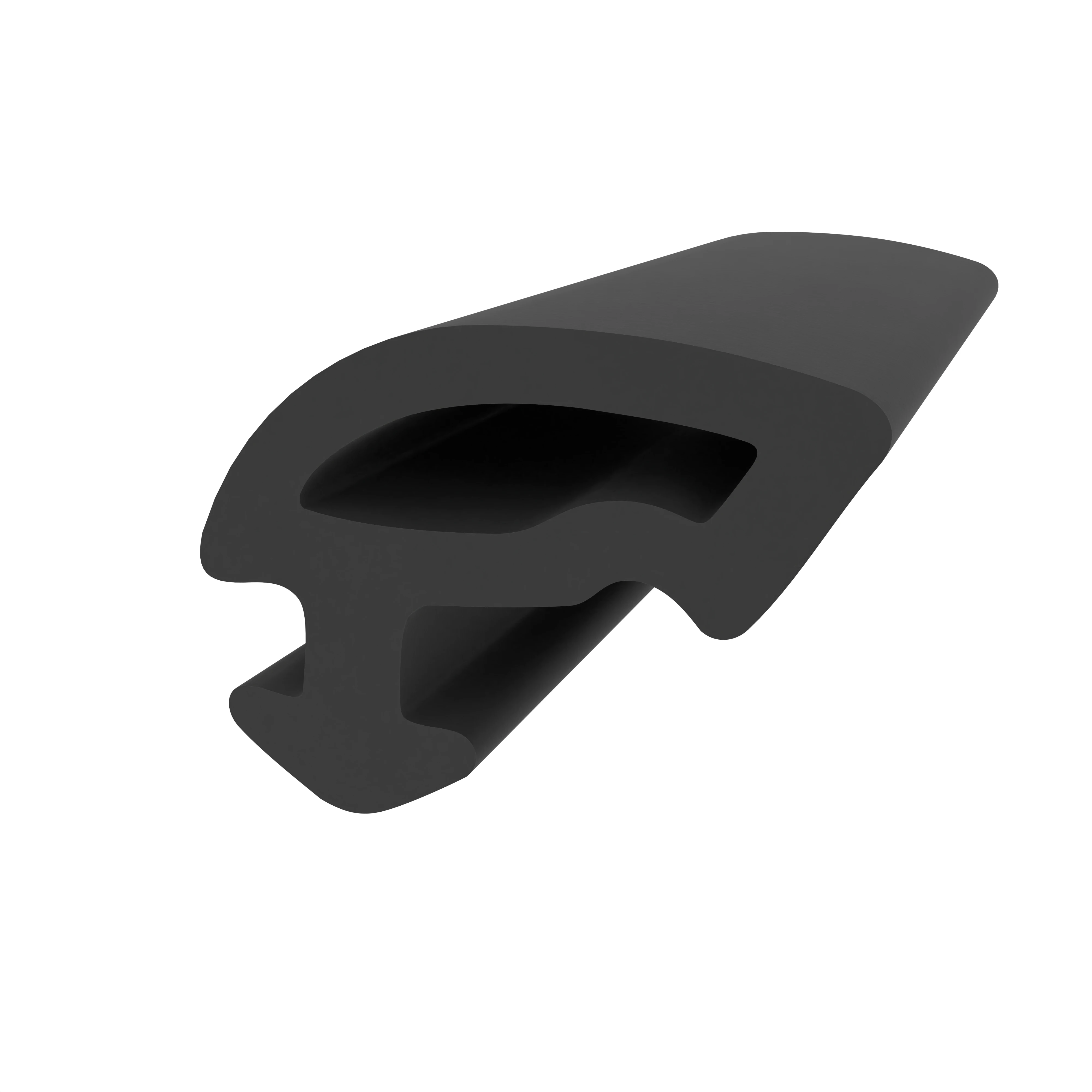 Anschlagdichtung mit Schlauch | 8 mm Höhe | Farbe: schwarz  Anschlagdichtung mit Schlauch | 8 mm Höhe | Farbe: schwarz