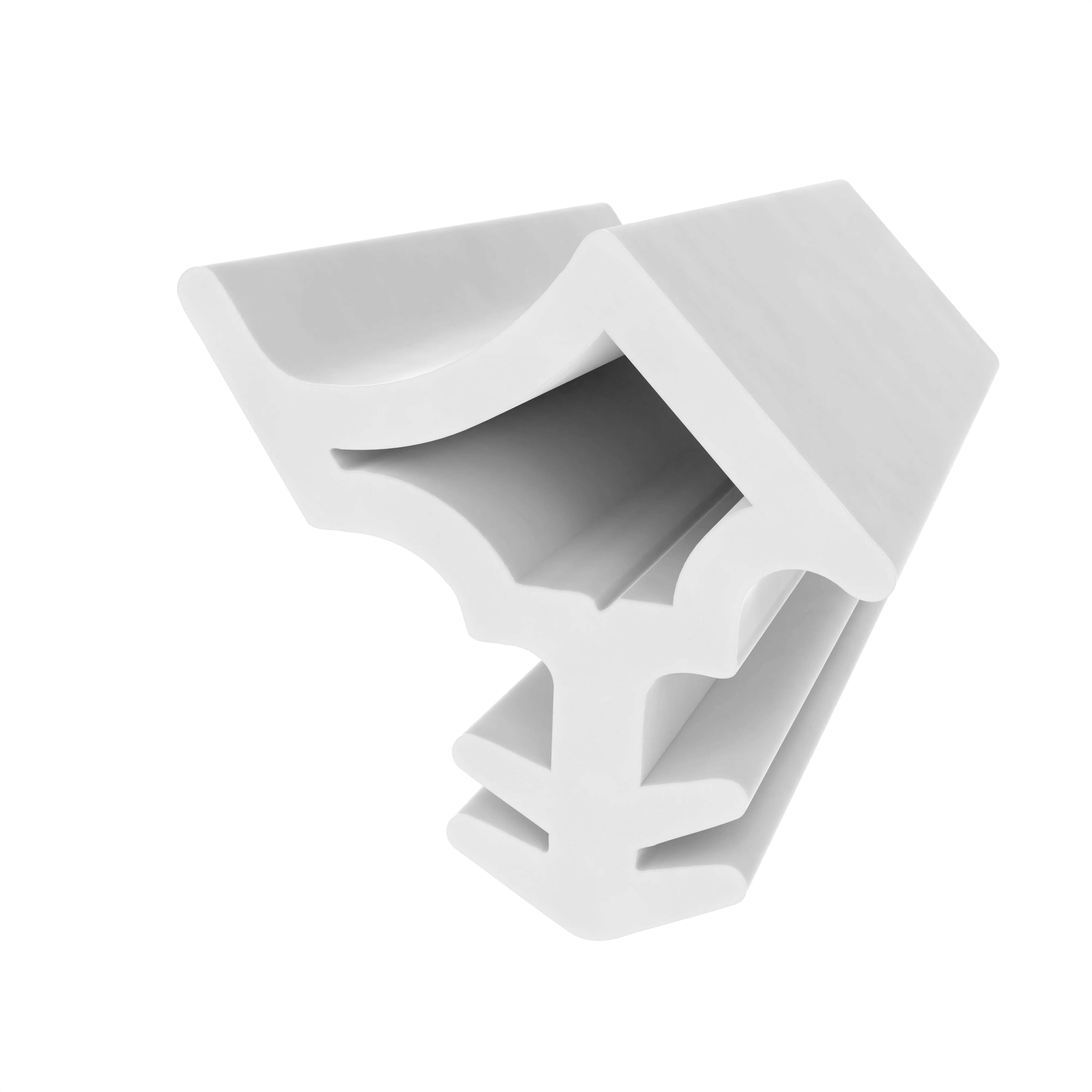 Türrahmen Dichtung - Stahlzargendichtung für Stahlzargen | 15 mm Breite | Farbe: weiß