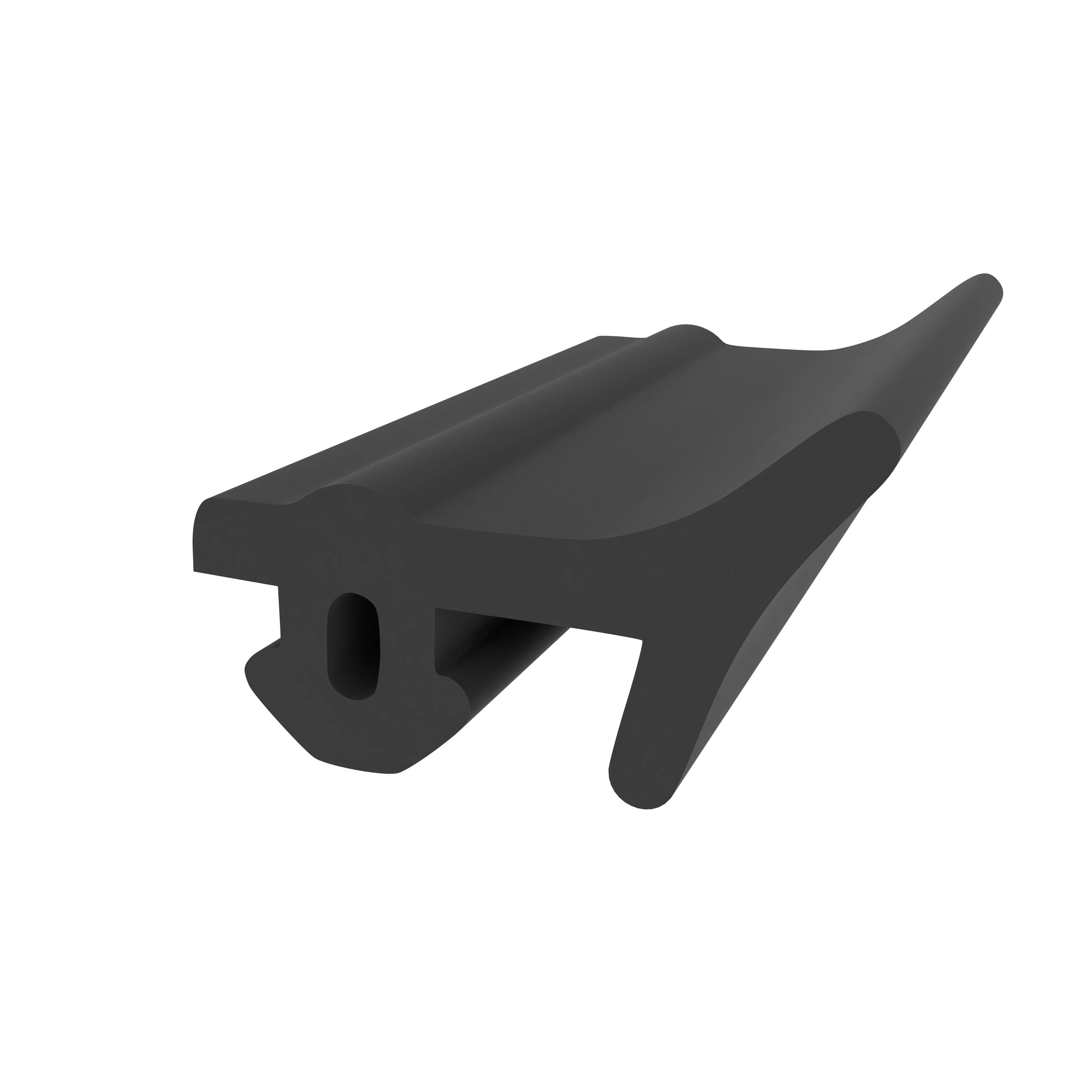 Anschlagdichtung für Fenstern mit seitlichem Anschlag | 14 mm Höhe | Farbe: schwarz Anschlagdichtung für Fenstern mit seitlichem Anschlag | 14 mm Höhe | Farbe: schwarz