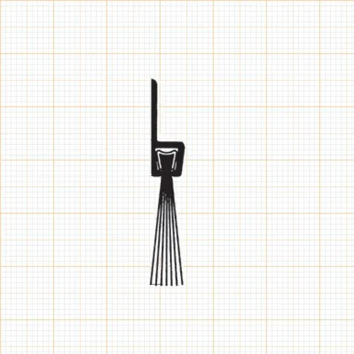 Bürstendichtungen - Bürstendichtung für Türen | Bürstenhöhe: 20 mm | Farbe: Alu-werkblank