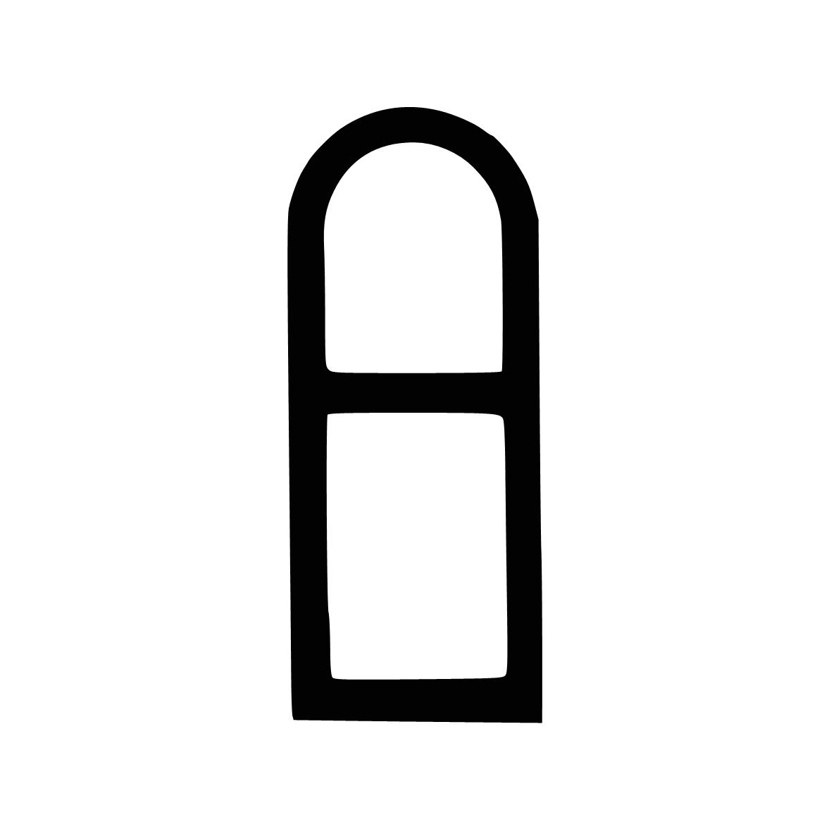 Türrahmen Dichtung - Stahlzargendichtung für Stahltüren | 15,5 mm Höhe | Farbe: grau