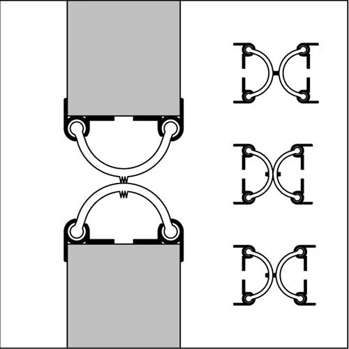 Fingerschutzprofile - Fingerschutz für Pendeltürdichtungen | Länge: 2240 mm | Farbe: schwarz