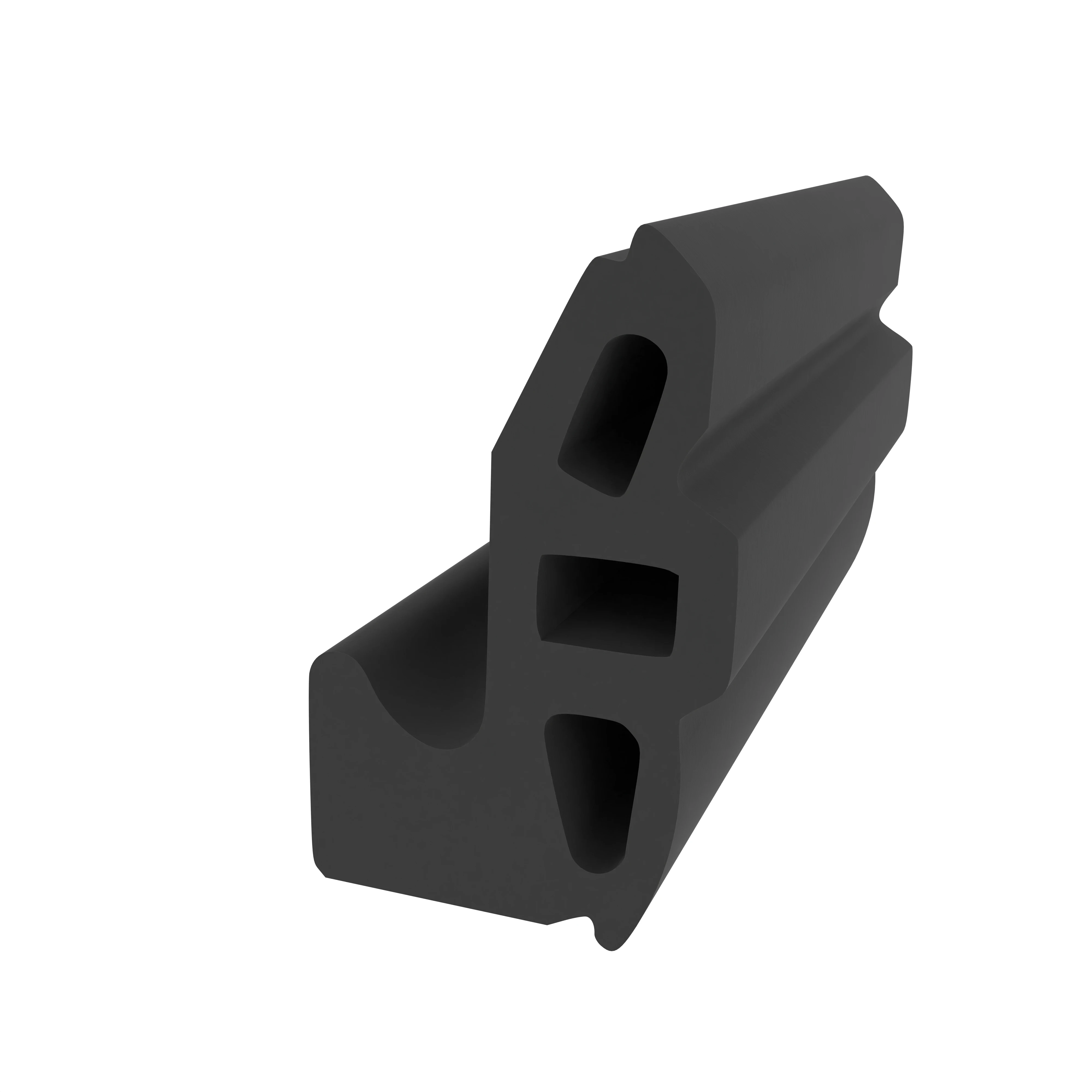 Mitteldichtung für Metall- und Alufenster | 19 mm Höhe | Farbe: schwarz
