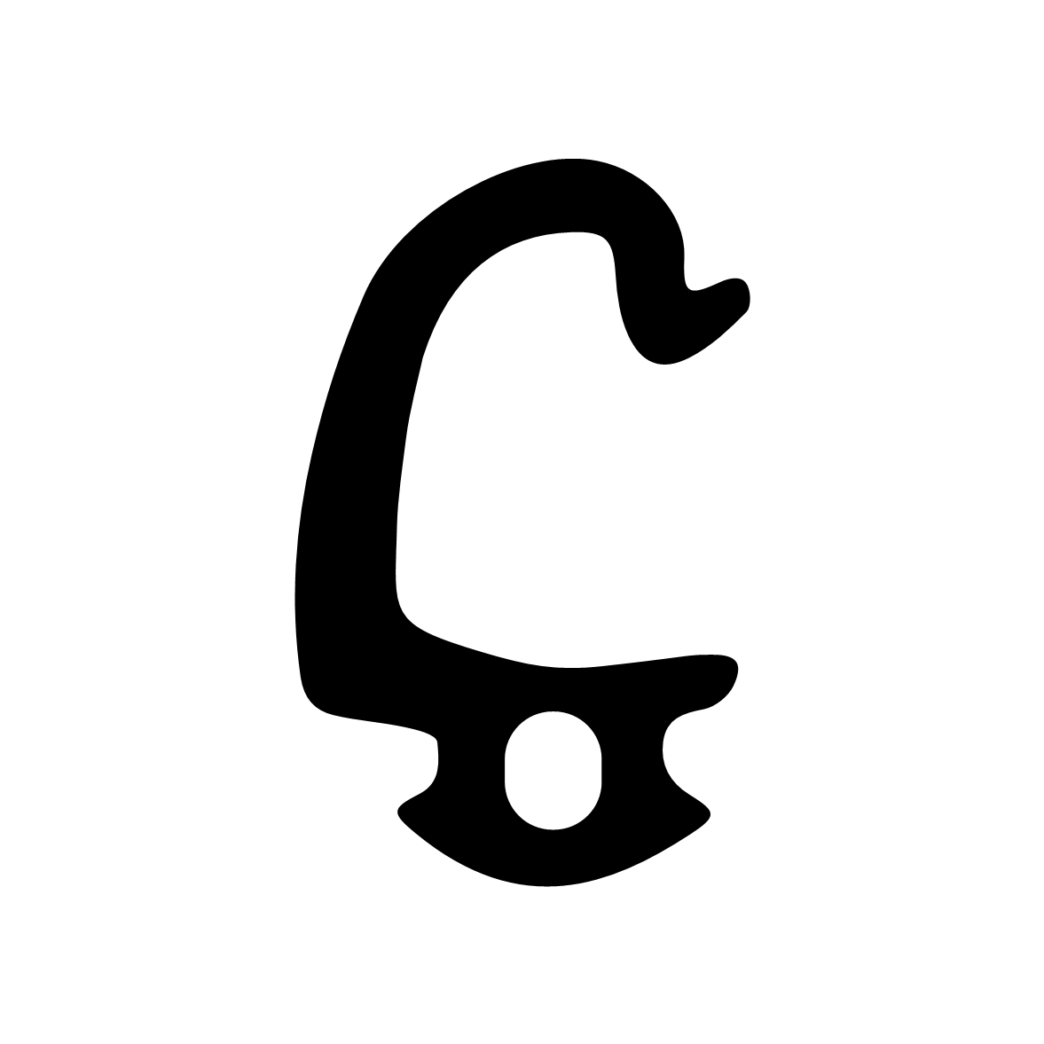 Lippendichtungen - Anschlagdichtung mit Schlauch für Heroal | 7 mm Höhe | Farbe: schwarz