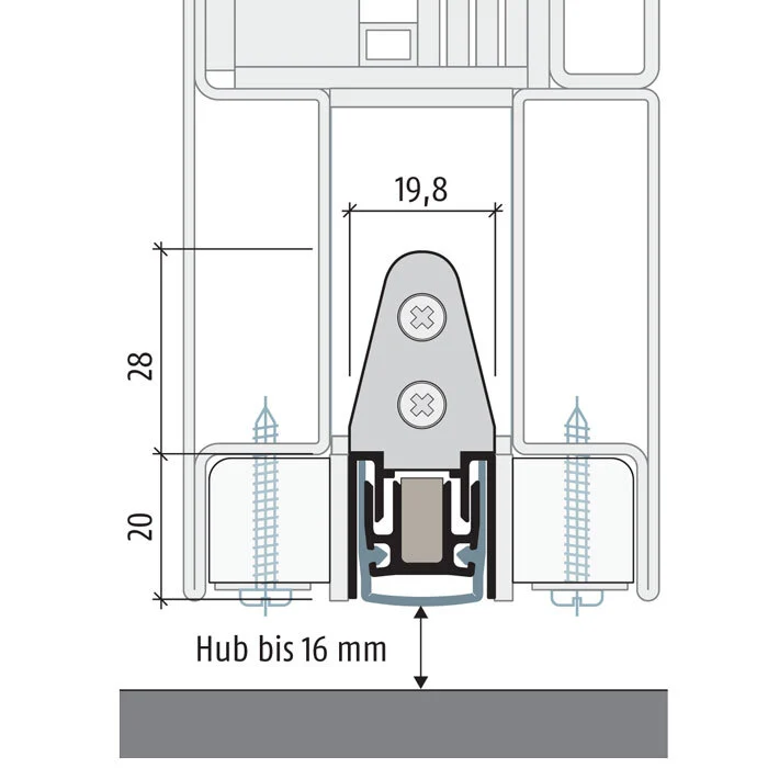 Absenkdichtungen - Planet MF Absenkdichtung | Länge: 585 mm