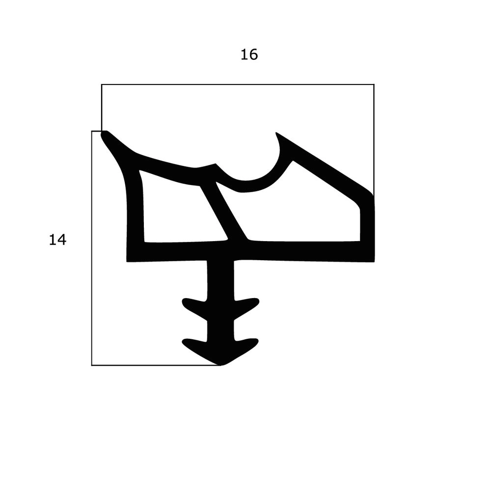 Türrahmen Dichtung - Holzzargendichtung für Zimmertüren | 15 mm Falzbreite | Farbe: weiß