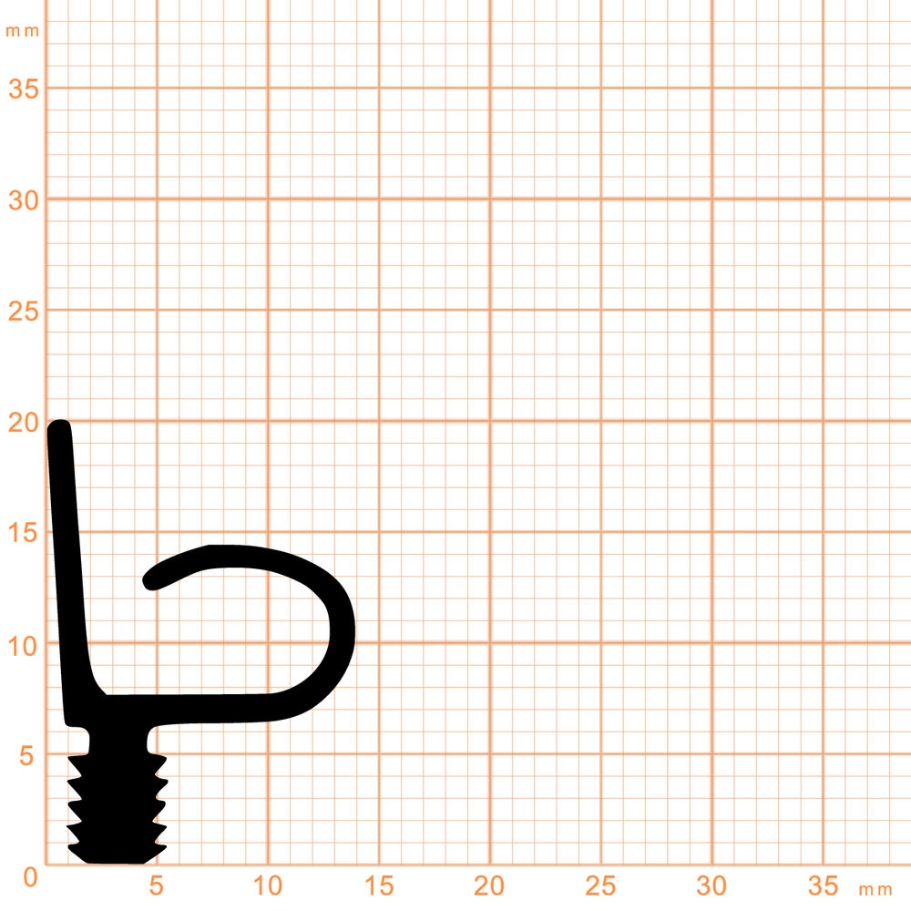 Türrahmen Dichtung - Holzzargendichtung für Türen | 3 mm Nut | Farbe: braun