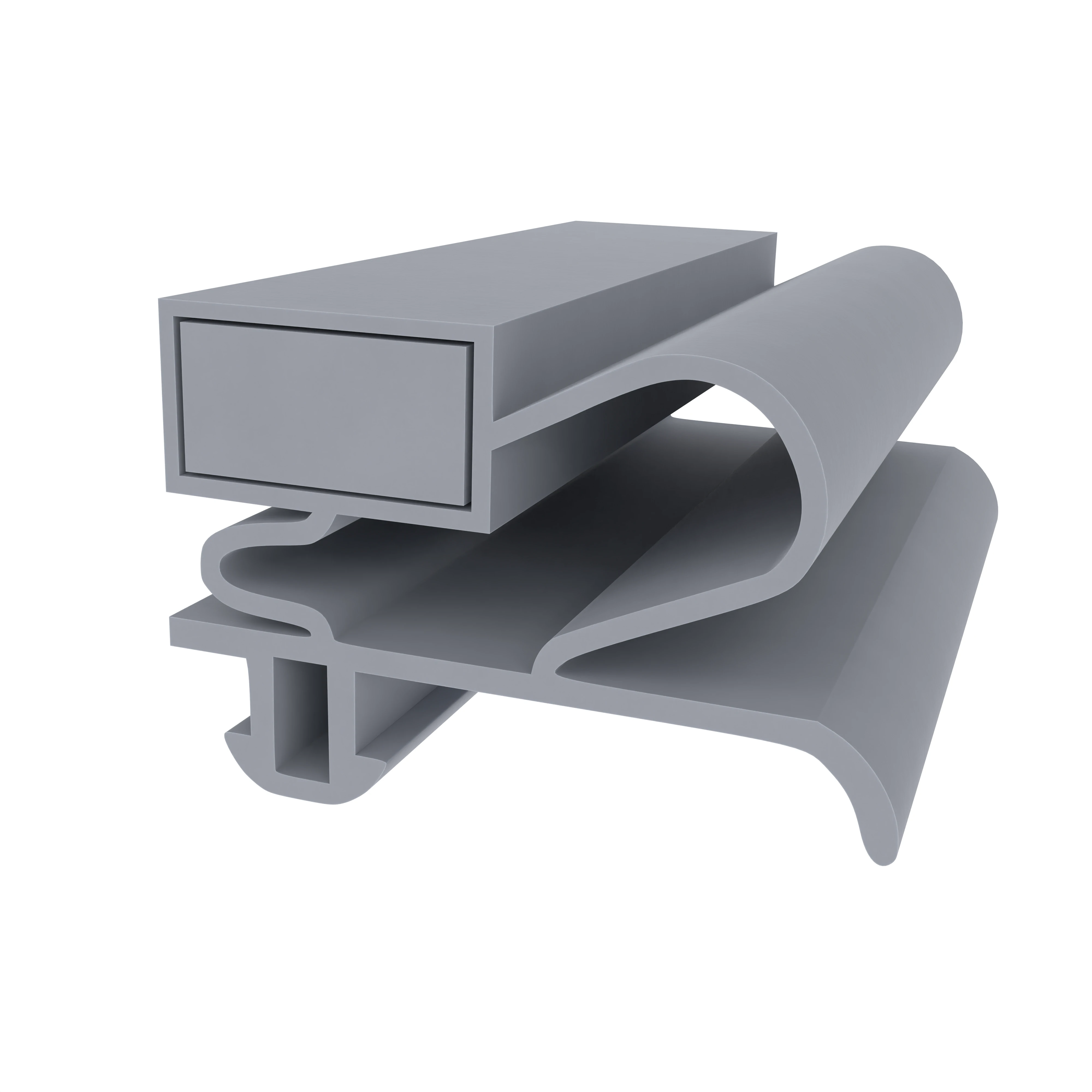 Kühlschrankdichtungen - Kühlschrankdichtungsrahmen | Höhe: 16,2 mm | Farbe: grau