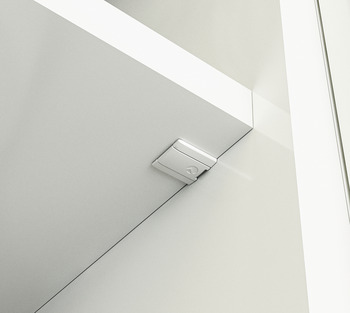 Verbinder & Bodenträger - Tablarverbinder SP 15/8/5 mit Federsystem für Holztablare in anthrazit