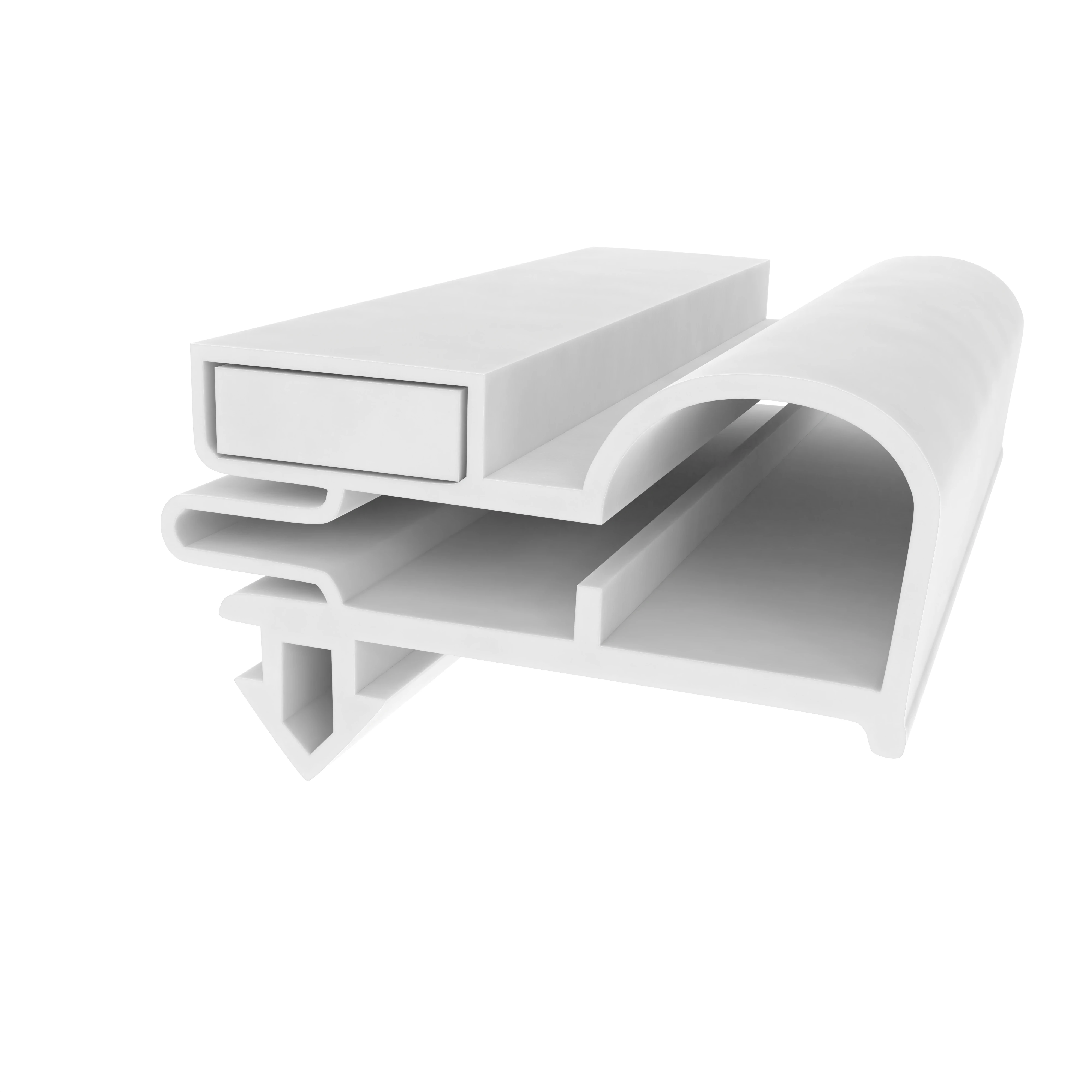 Kühlschrankdichtungsrahmen | 14 mm Höhe | Farbe: weiß