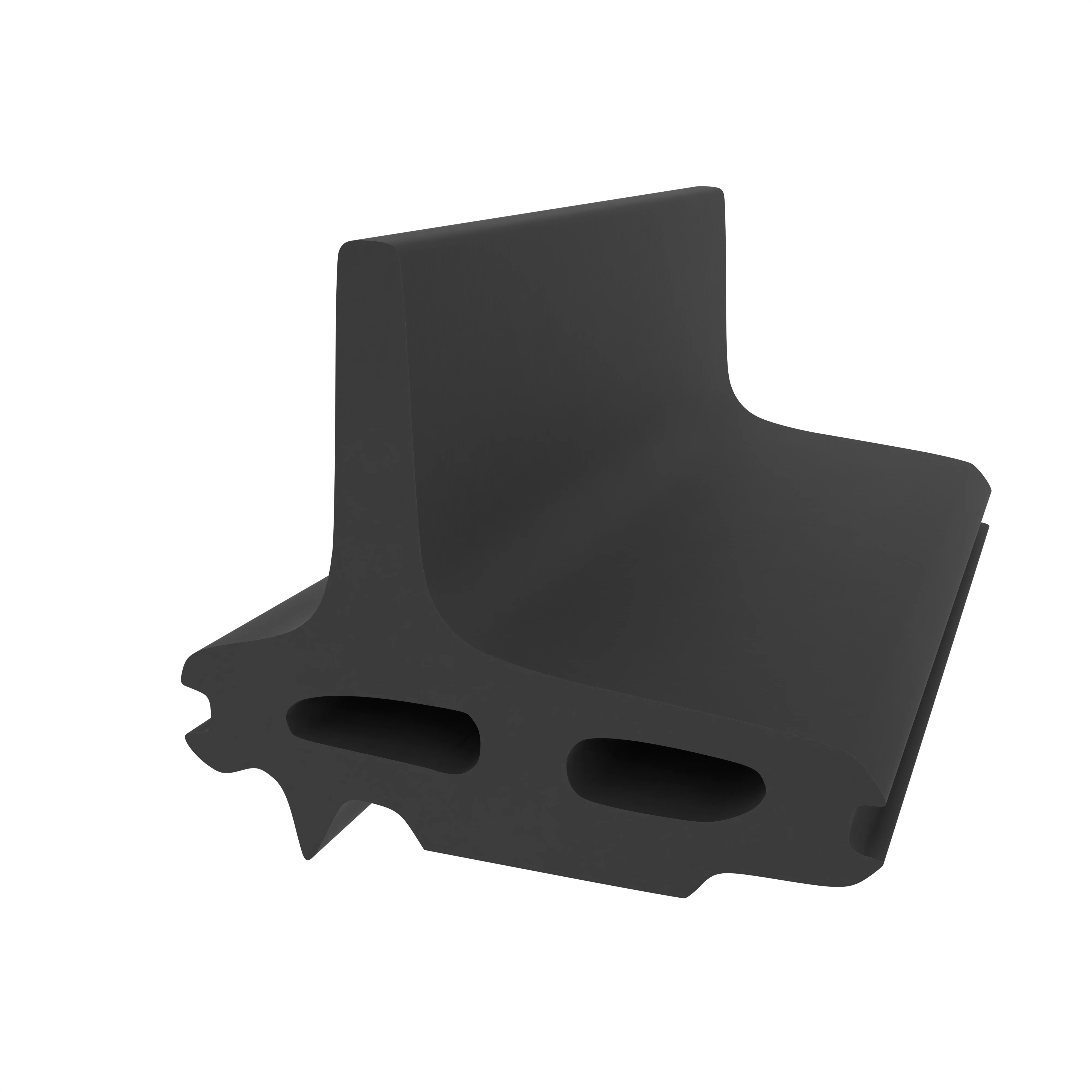 Mitteldichtung für Metall- und Alufenster | 23 mm Höhe | Farbe: schwarz