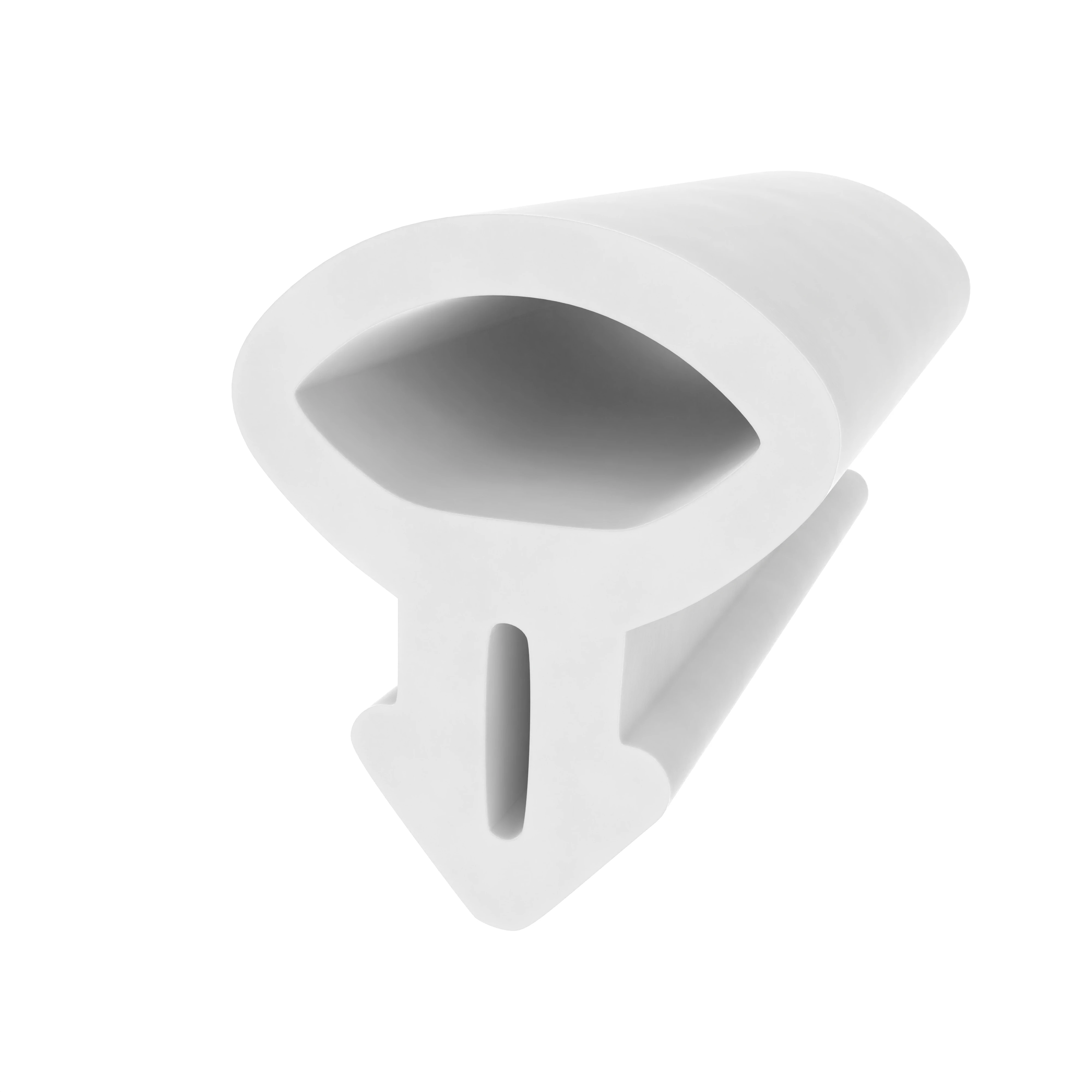 Schlauchdichtungen - Anschlagdichtung mit Schlauch | 9 mm Höhe | Farbe: weiß