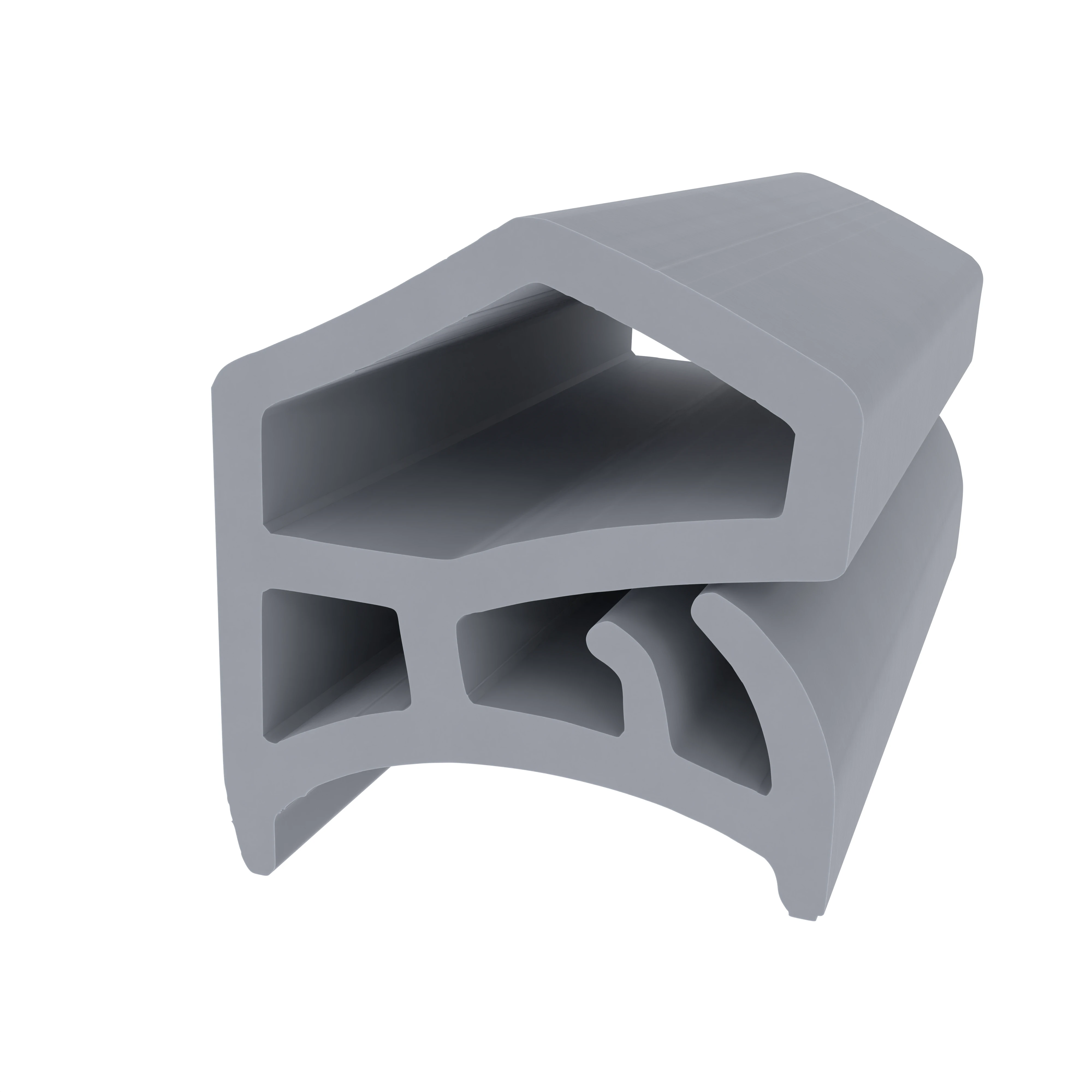 Türrahmen Dichtung - Stahlzargendichtung für Stahlzargen | 14 mm Breite | Farbe: grau