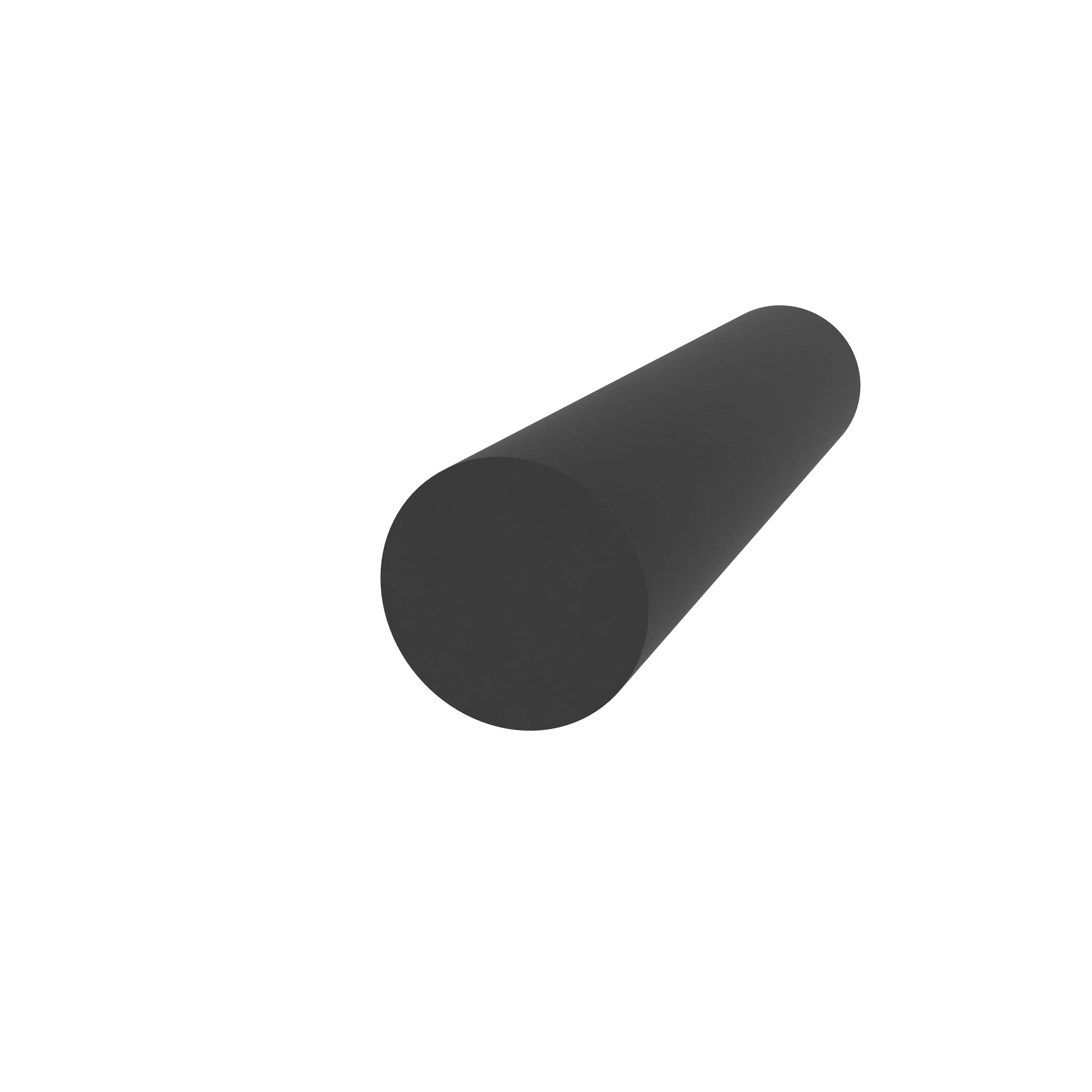 Moosgummidichtung rund | 6 mm Durchmesser | Farbe: schwarz