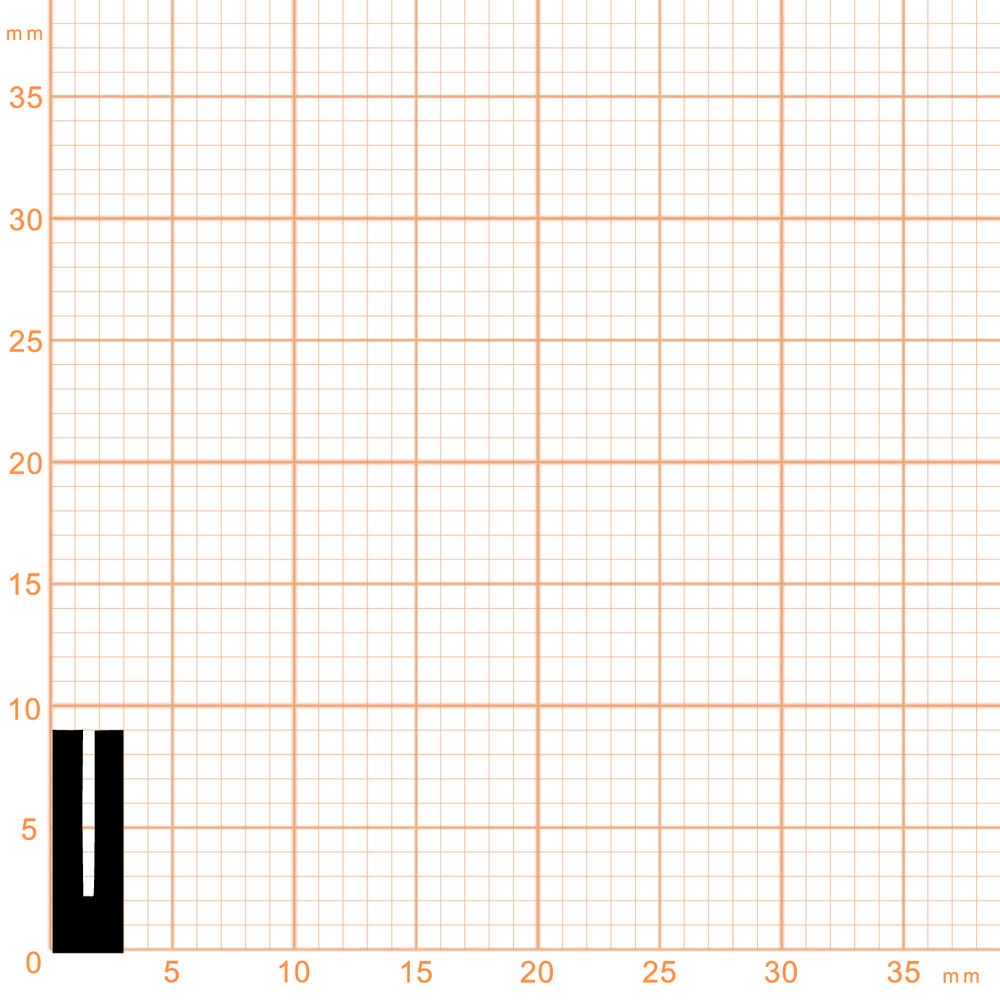 Kantenschutz - Kantenschutzprofil | Höhe: 9 mm | Farbe: schwarz
