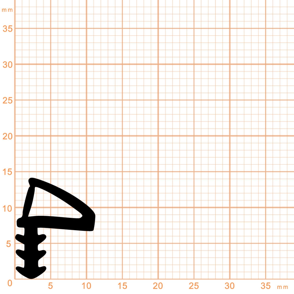 Türrahmen Dichtung - Holzzargendichtung für Holztüren | 9 mm Falzhöhe | Farbe: weiß