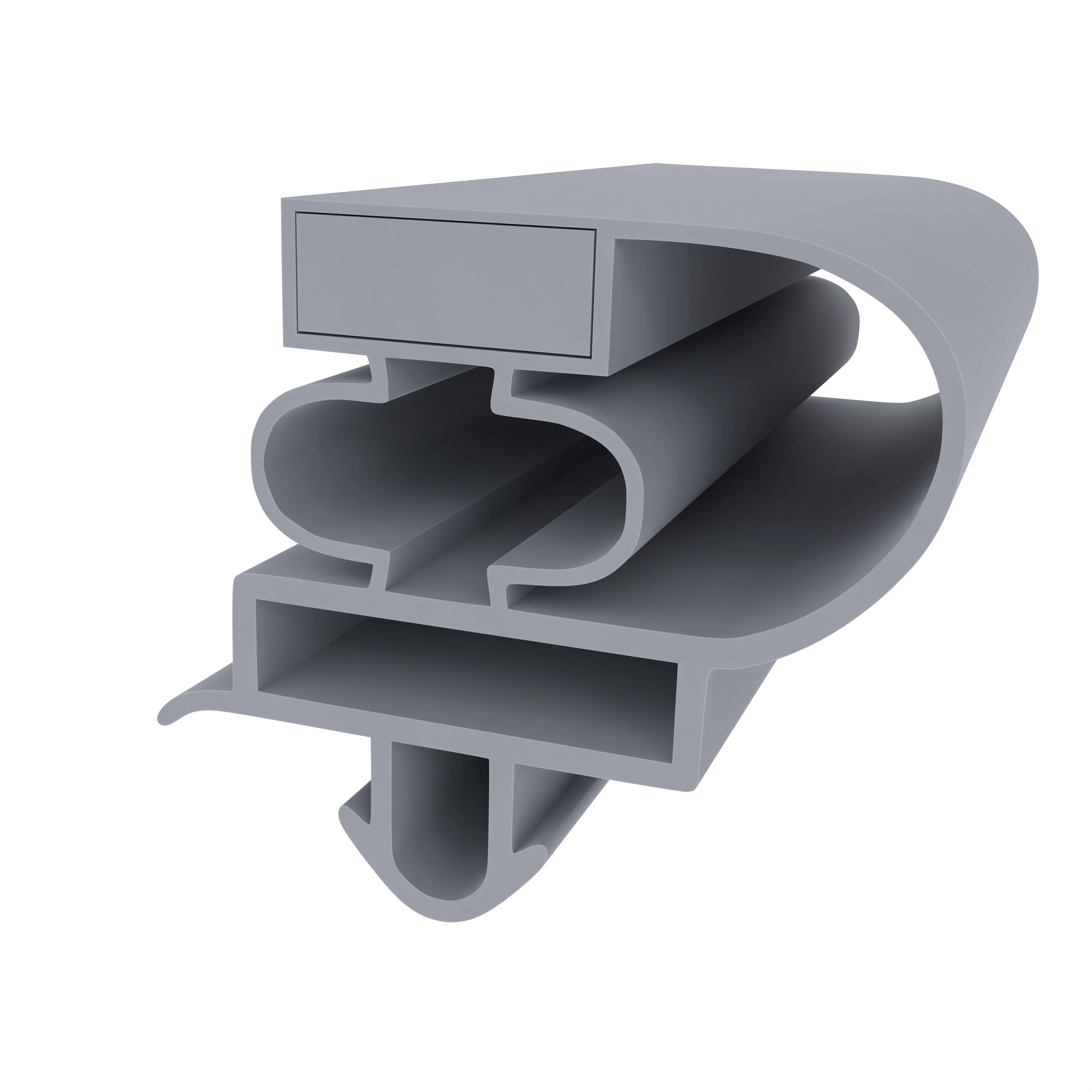 Kühlschrankdichtungsrahmen | Höhe: 23,5 mm | Farbe: grau Kühlschrankdichtungsrahmen | Höhe: 23,5 mm | Farbe: grau