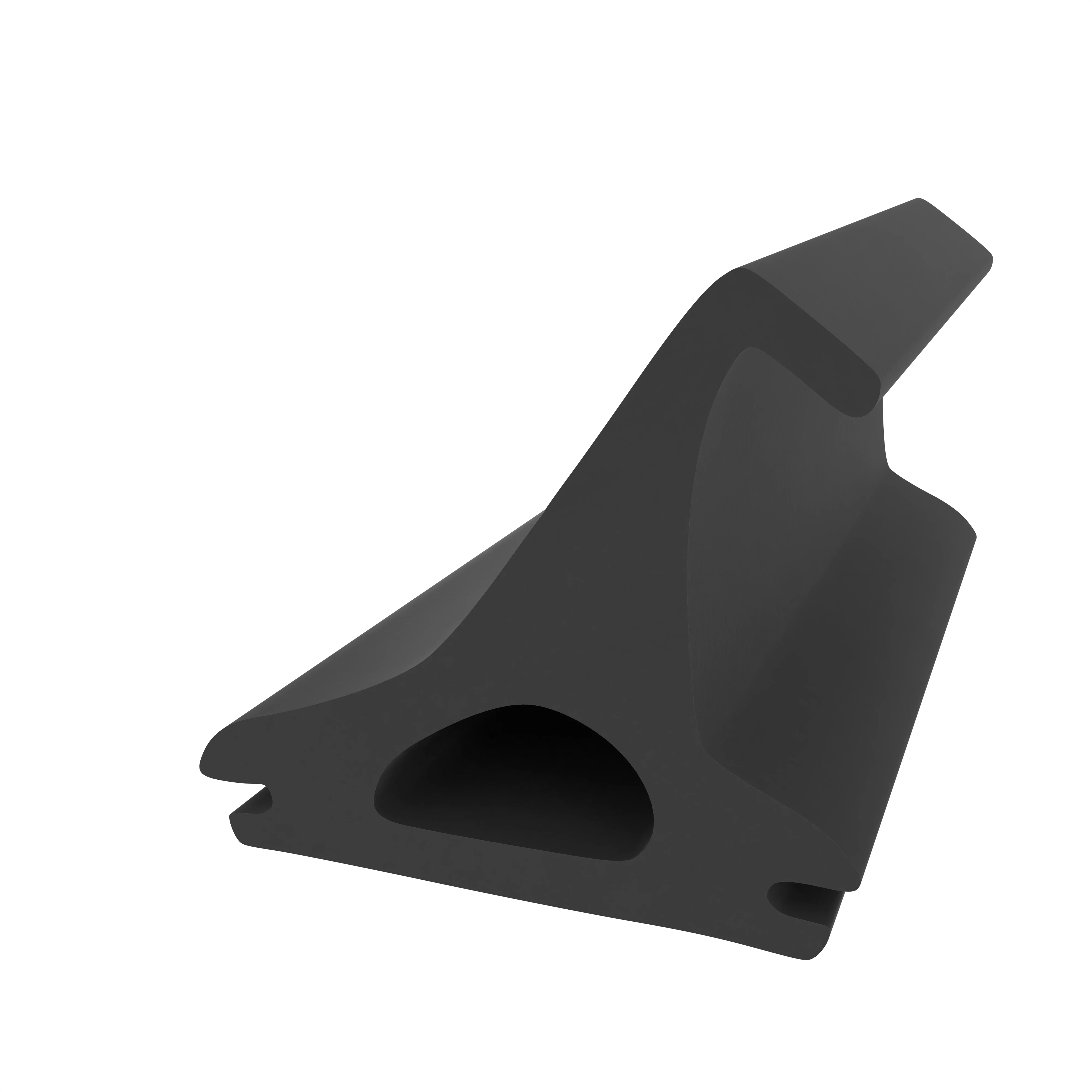 Mitteldichtung für Metall- und Alufenster | 21 mm Höhe | Farbe: schwarz
