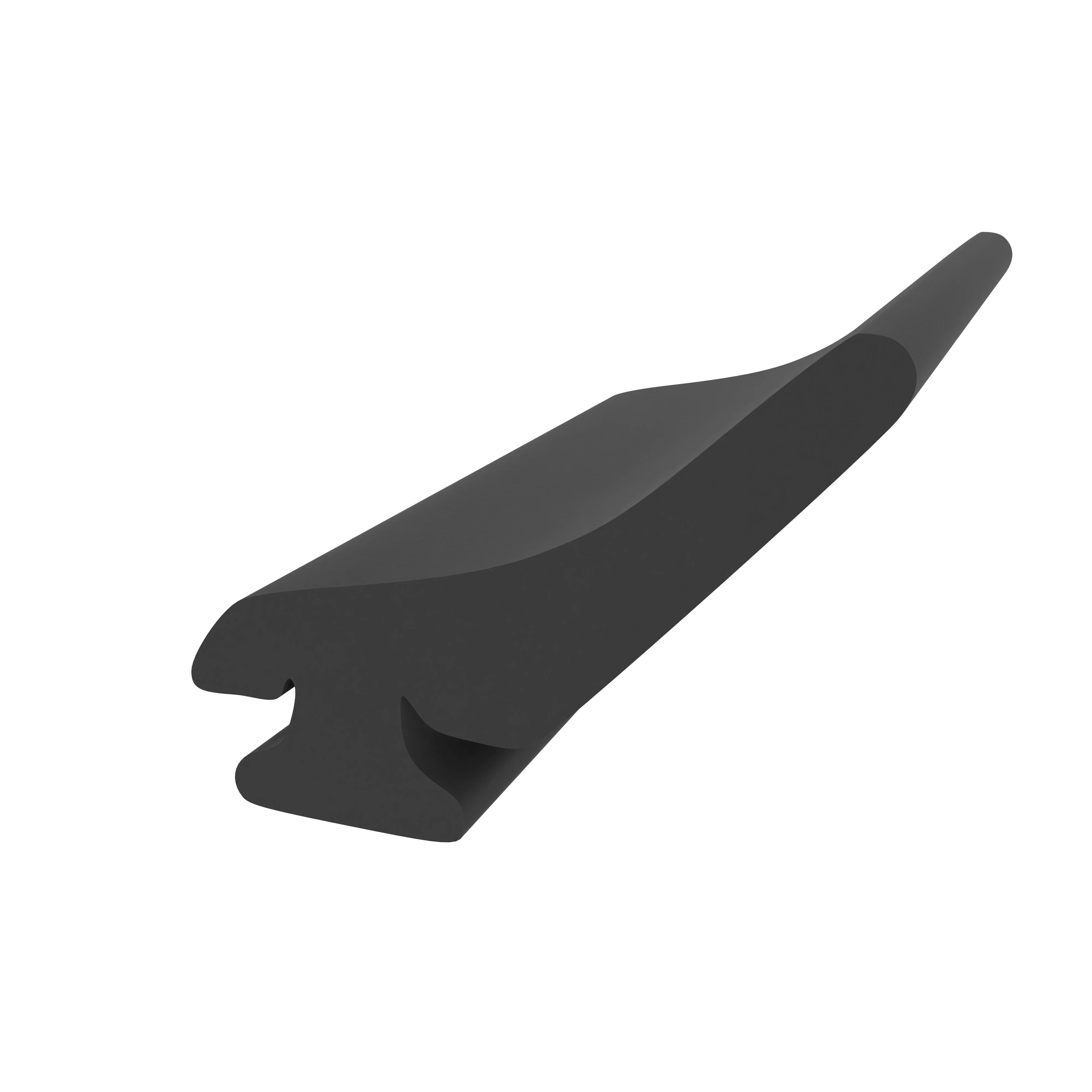Türrahmen Dichtung - Anschlagdichtung für seitlichen Anschlag |11 mm Höhe | Farbe: schwarz