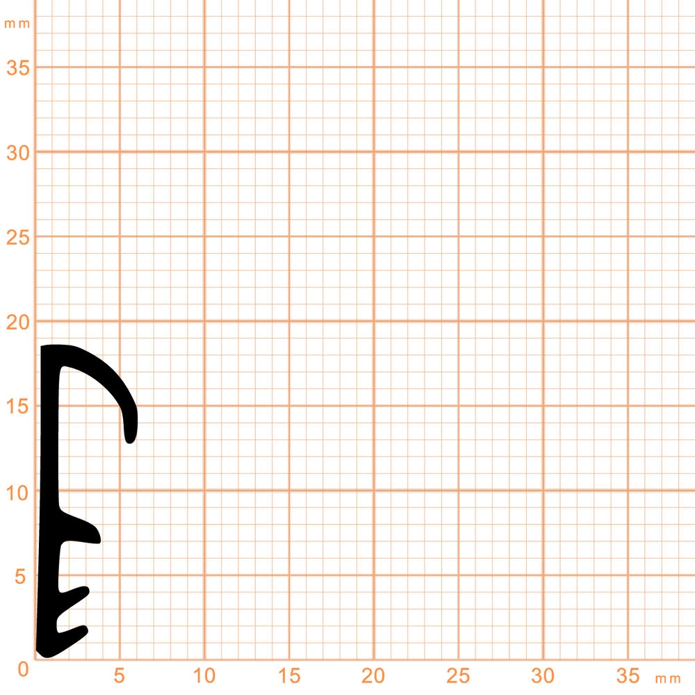 Flügelfalzdichtungen - Flügelfalzdichtung für Holzfenster und -türen | 12 mm Falzhöhe | Farbe: weiß