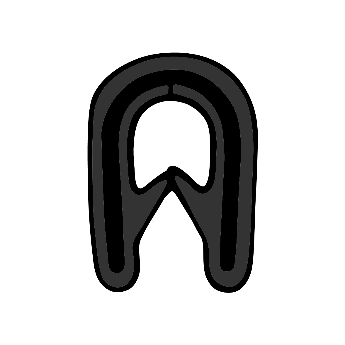 Kantenschutz - Kantenschutzprofil | Klemmbereich 1 - 4 mm | Farbe: schwarz