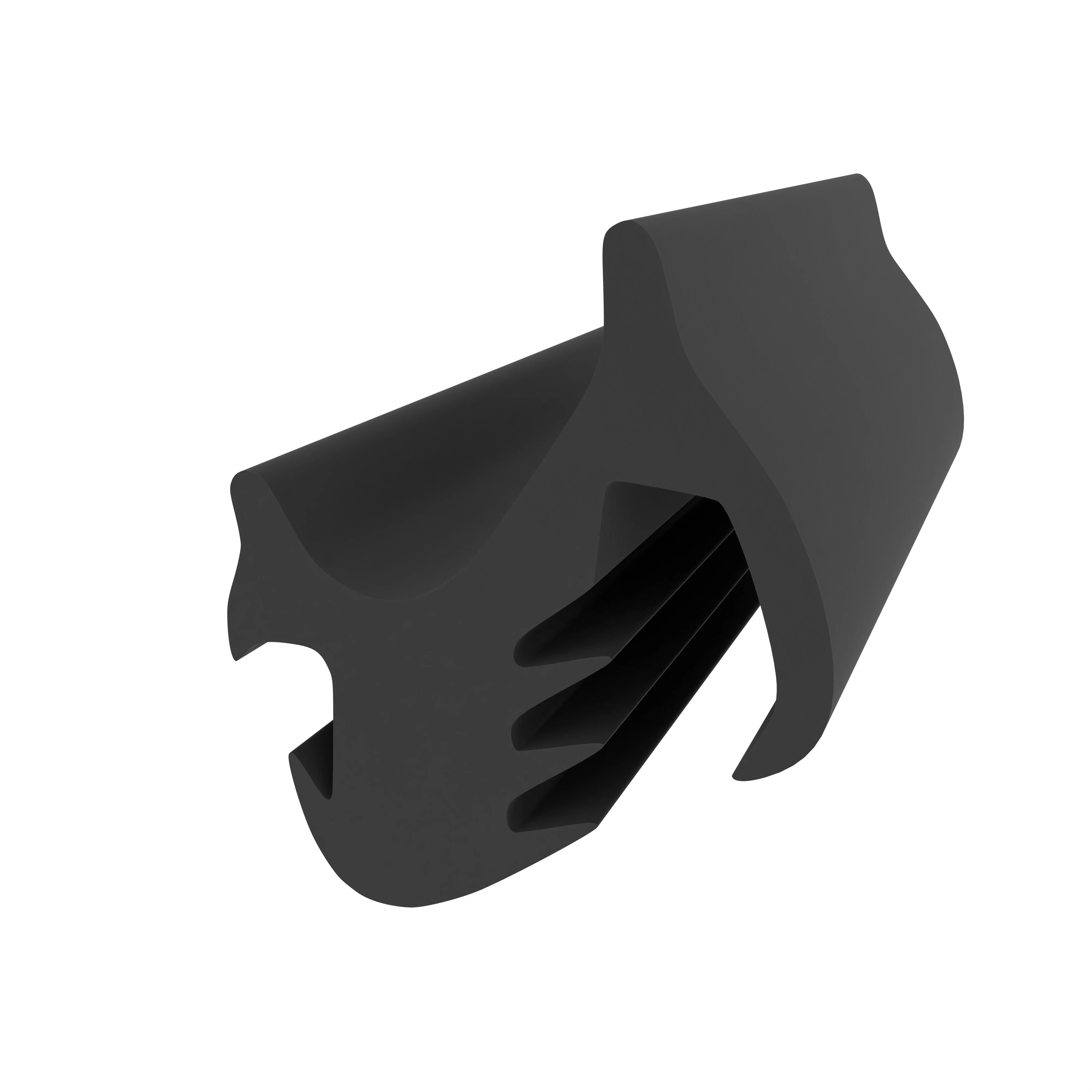 Türrahmen Dichtung - Holzzargendichtung für Holzfenster und -türen | 30 mm Höhe | Farbe: schwarz