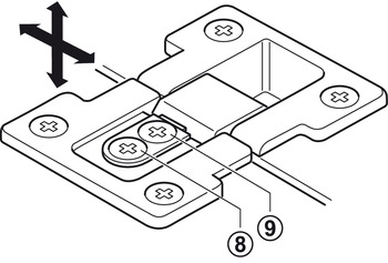 Scharniere - Klappenscharnier für Holzklappen | 90° Öffnungswinkel | Farbe: vernickelt