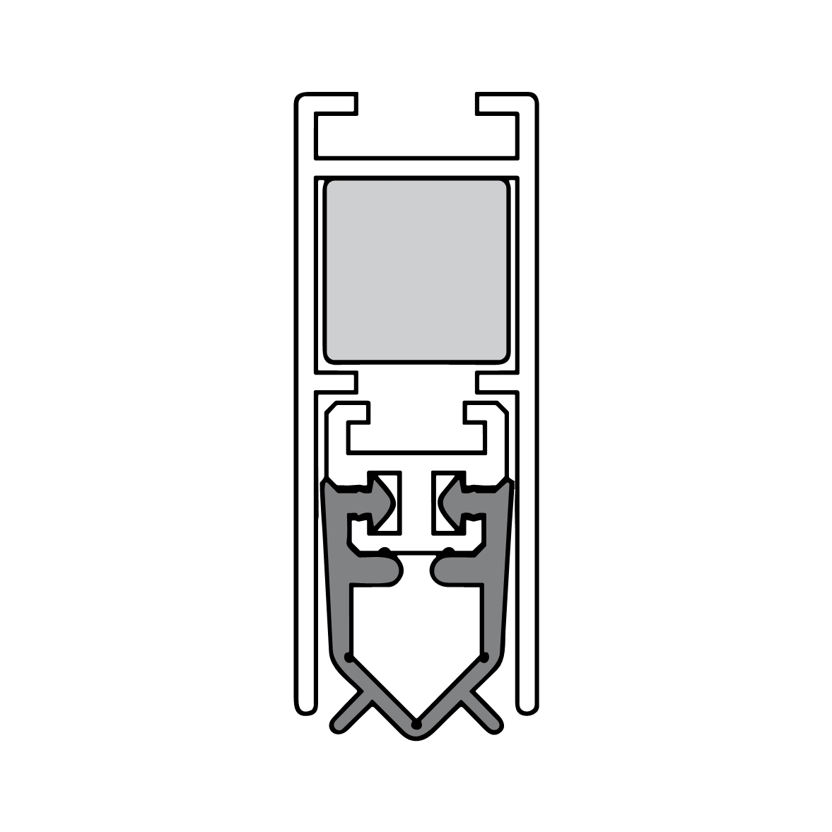 Absenkdichtungen - Unidicht WS Absenkdichtung von Athmer | Länge: 1208 mm