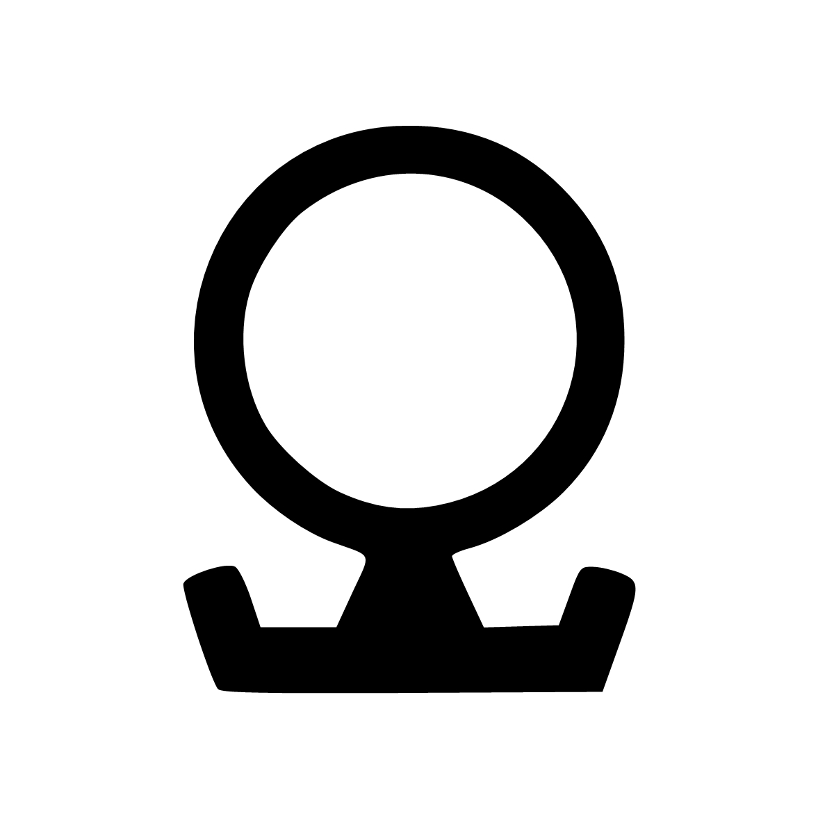 Anschlagdichtung mit Schlauch für Alu Halteprofile | 13 mm Höhe | Farbe: schwarz