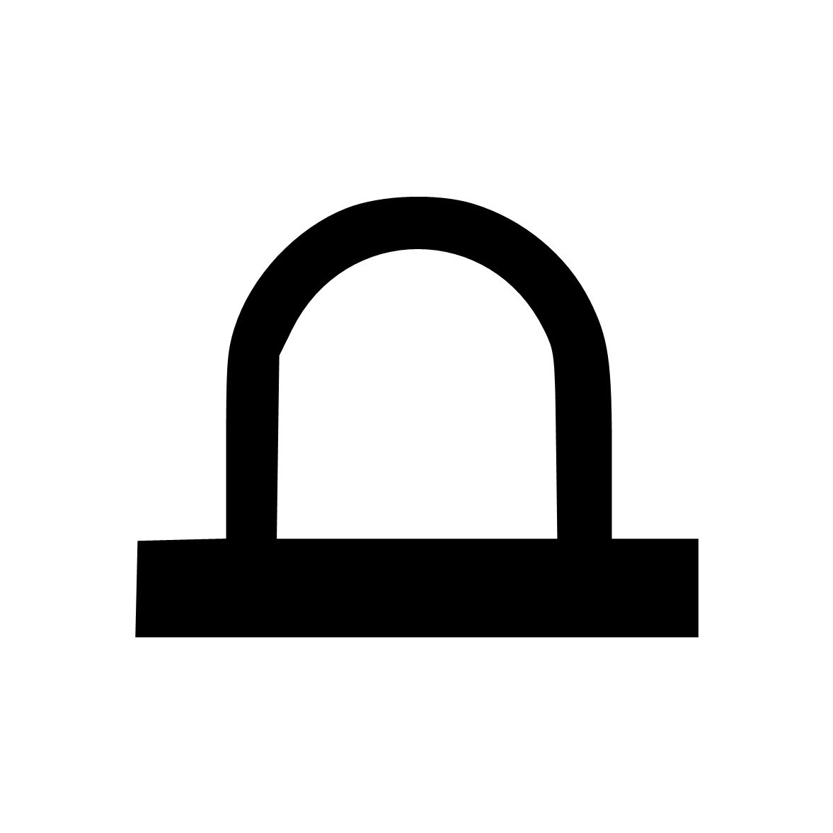 Türdichtung selbstklebend - Klebedichtung | Spaltbreite: 3 – 8 mm | Farbe: schwarz