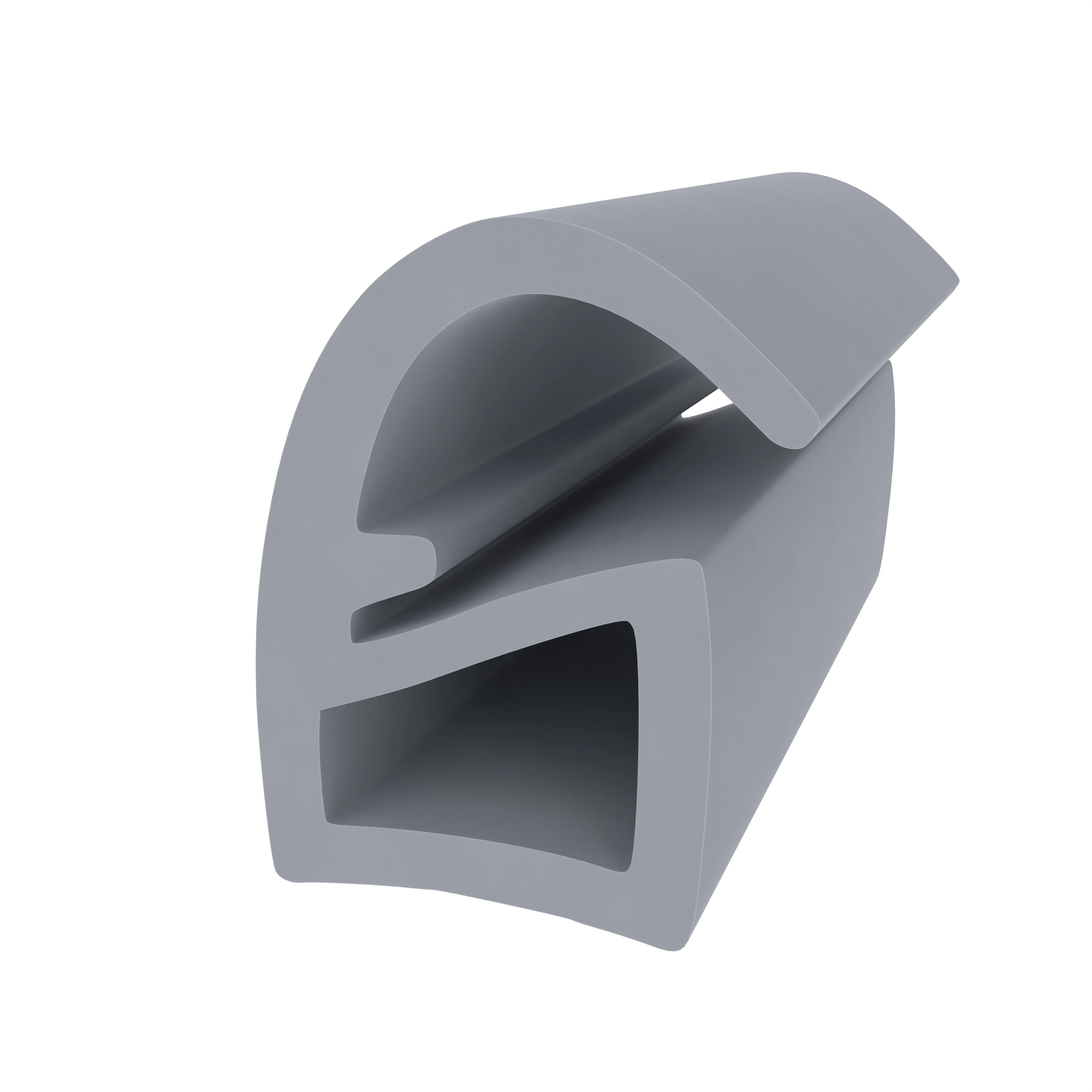Türrahmen Dichtung - Stahlzargendichtung für Stahlrahmen | 11 mm Breite | Farbe: grau