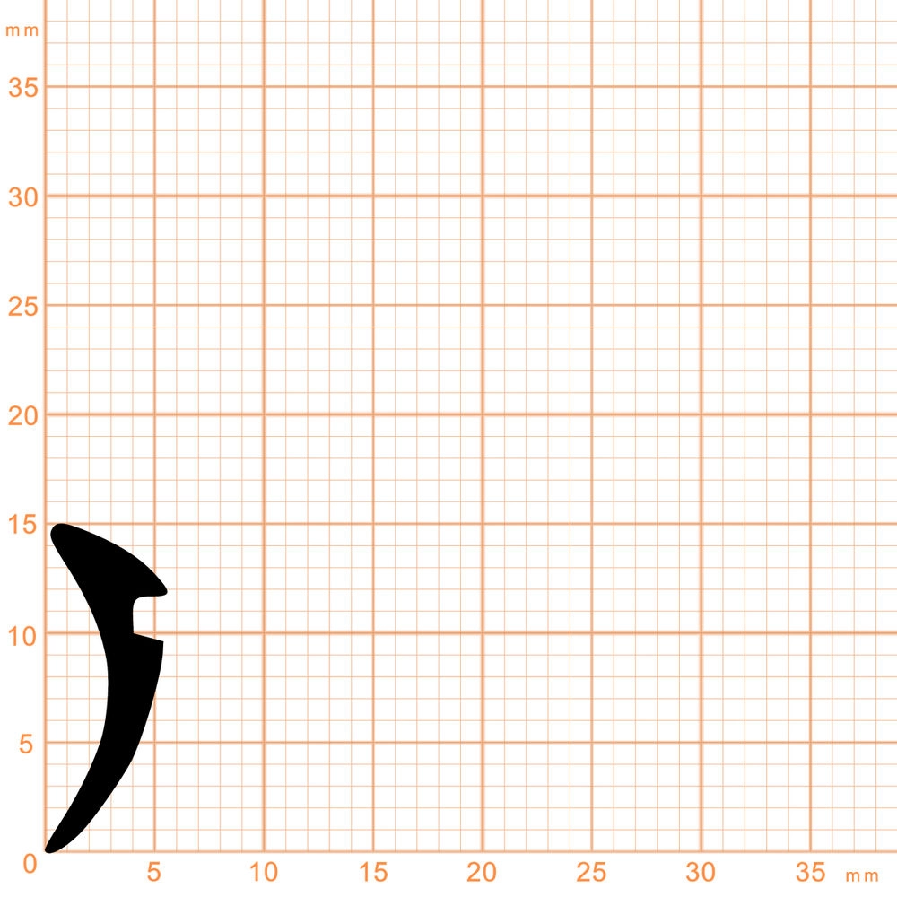 Verglasungsdichtungen - Verglasungsdichtung für Fenster | 5,5 mm Breite | Farbe: schwarz