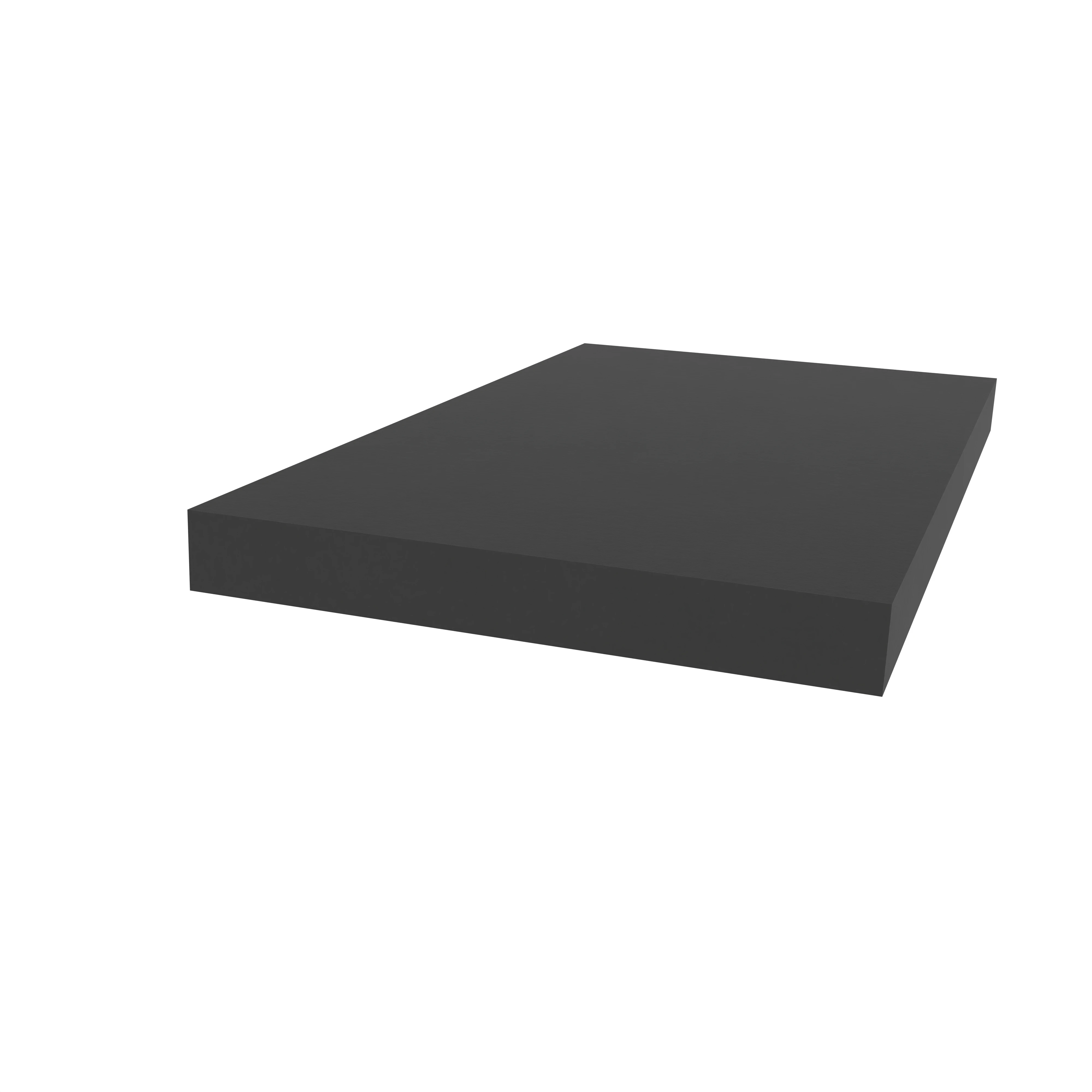 Moosgummidichtung vierkant | 25 mm Breite | Farbe: schwarz