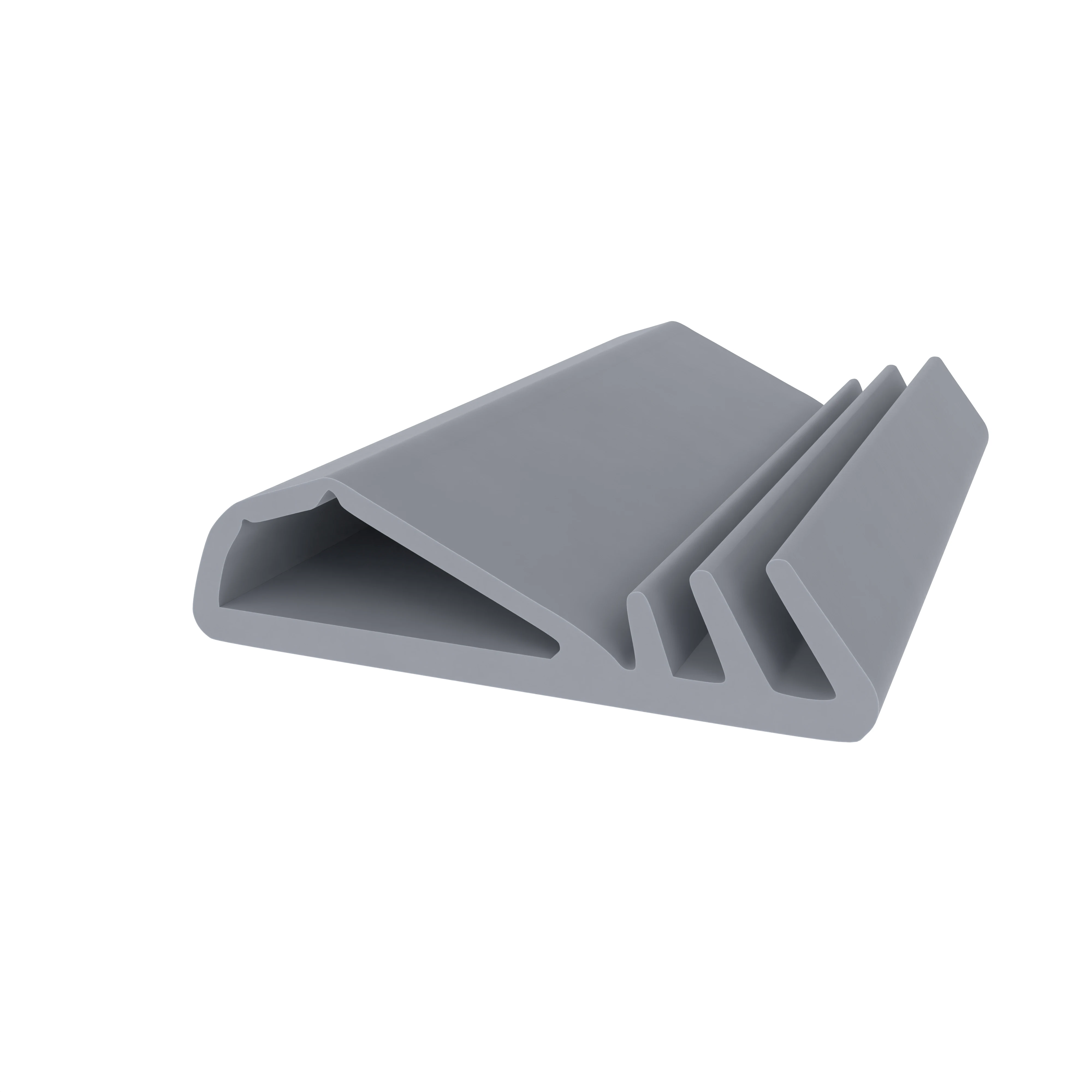 Türrahmen Dichtung - Stahlzargendichtung für Stahlprofile | 33 mm Breite | Farbe: grau