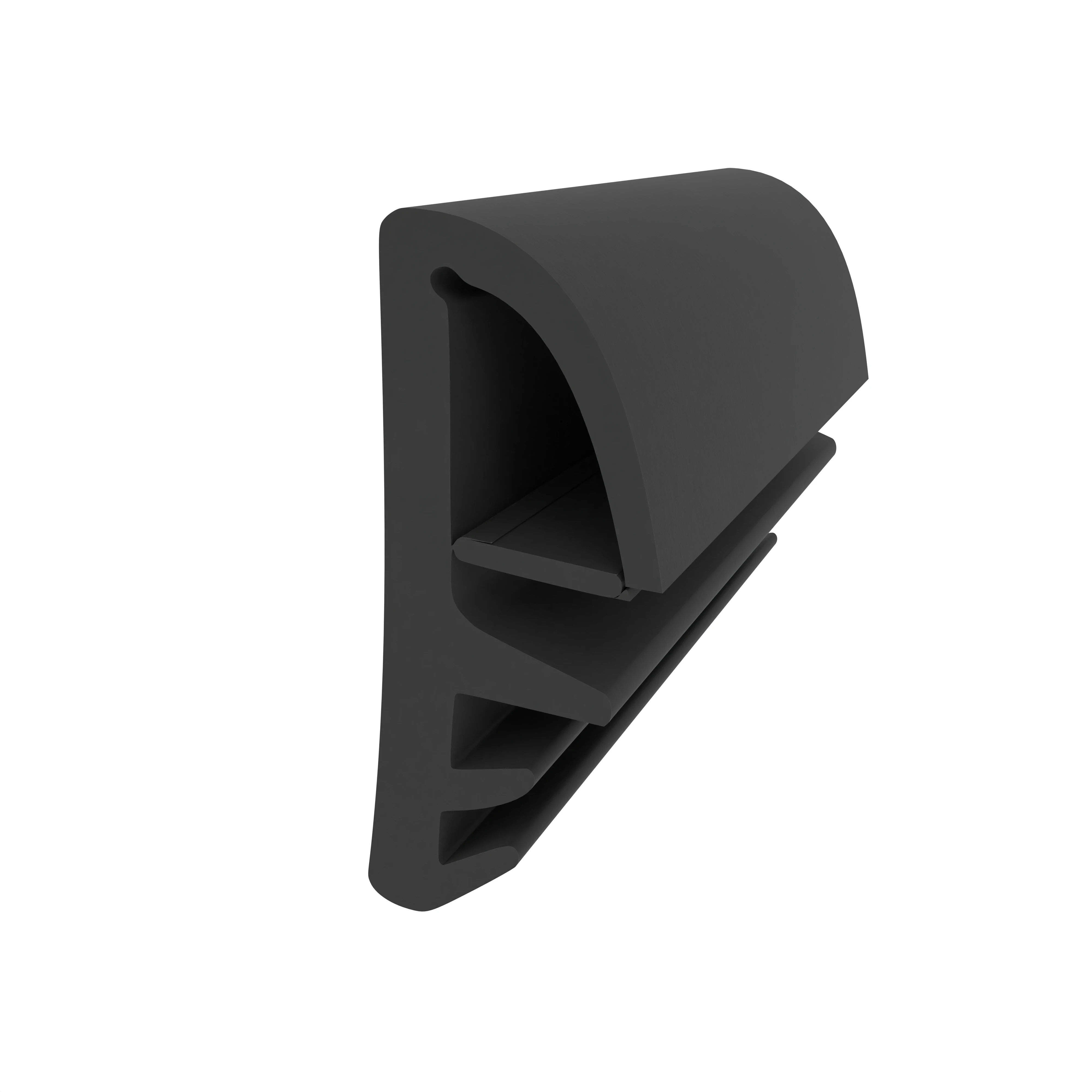 Flügelfalzdichtung für Holzzargen  | 13 mm Falzhöhe | Farbe: schwarz