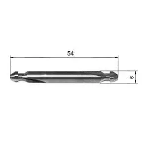 Maschinen & Ersatzteile - Fräser für Ankerfuß | Wegoma DF550 Vario | Länge: 54 mm